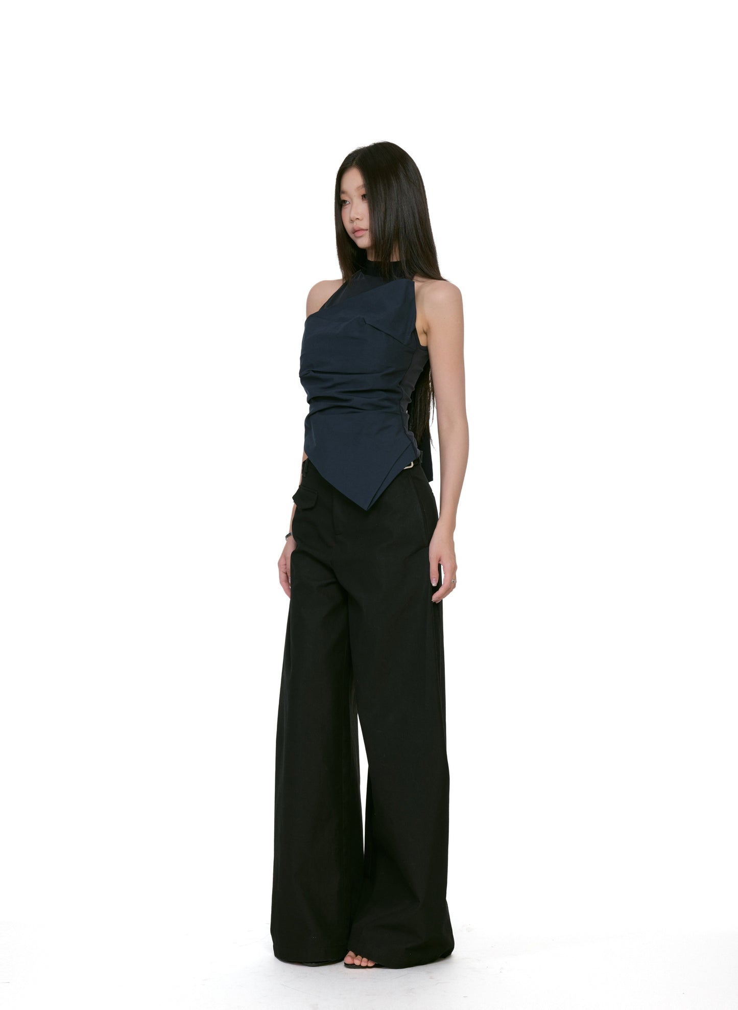 Nerina Draped Asymmetrical Top