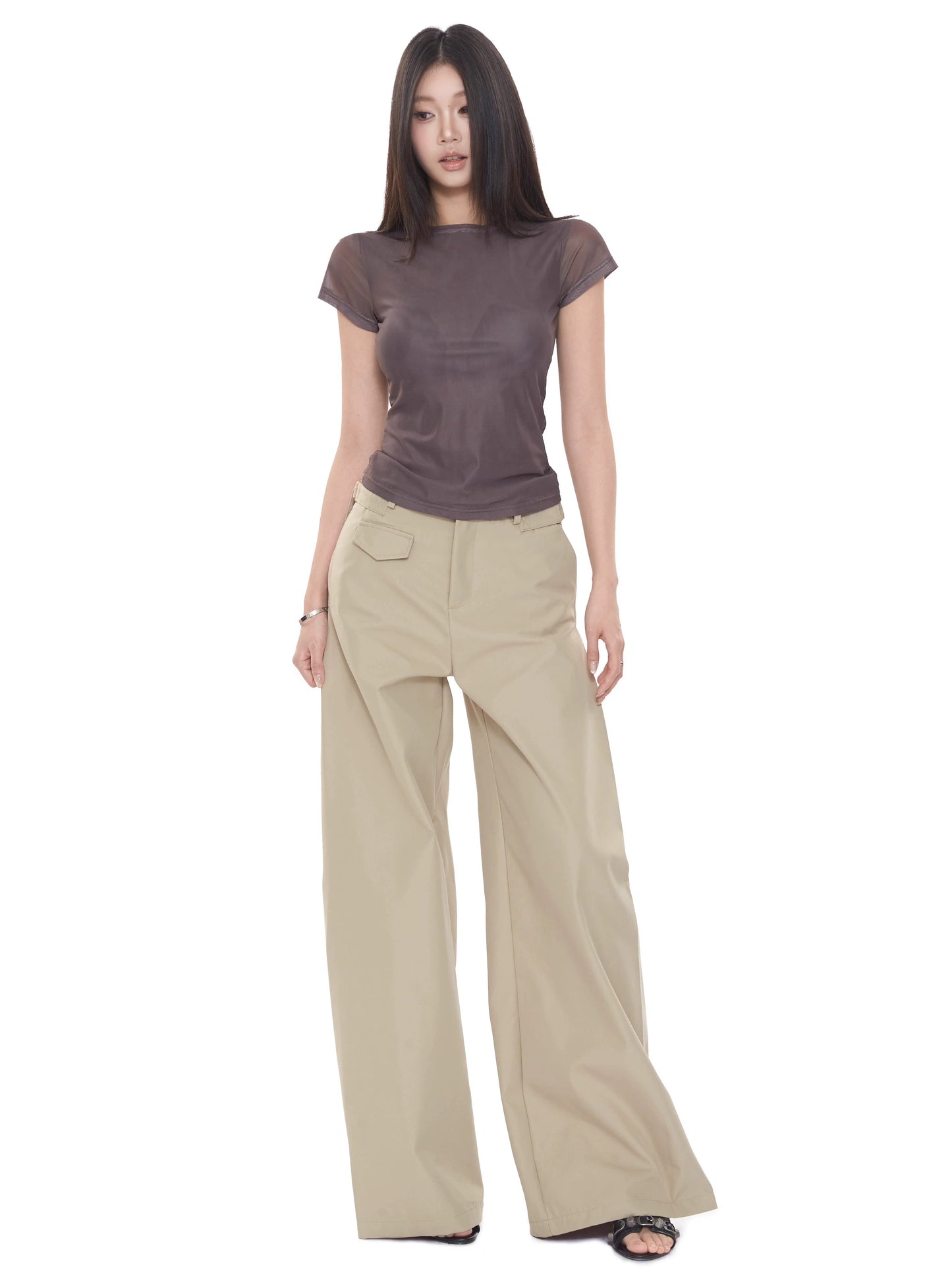 Lina Sheer Fitted Tee