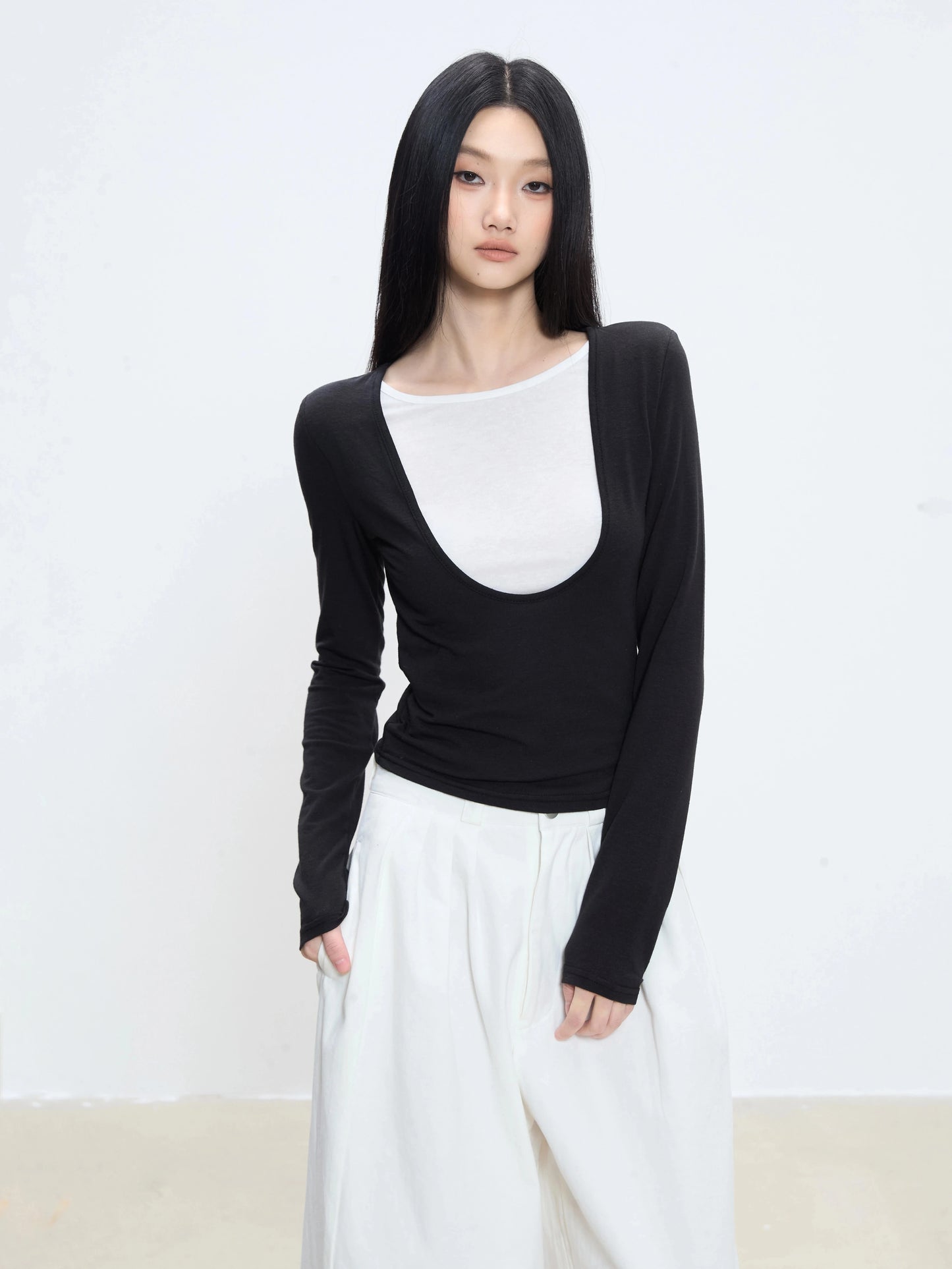 Liora Layered Scoop Top