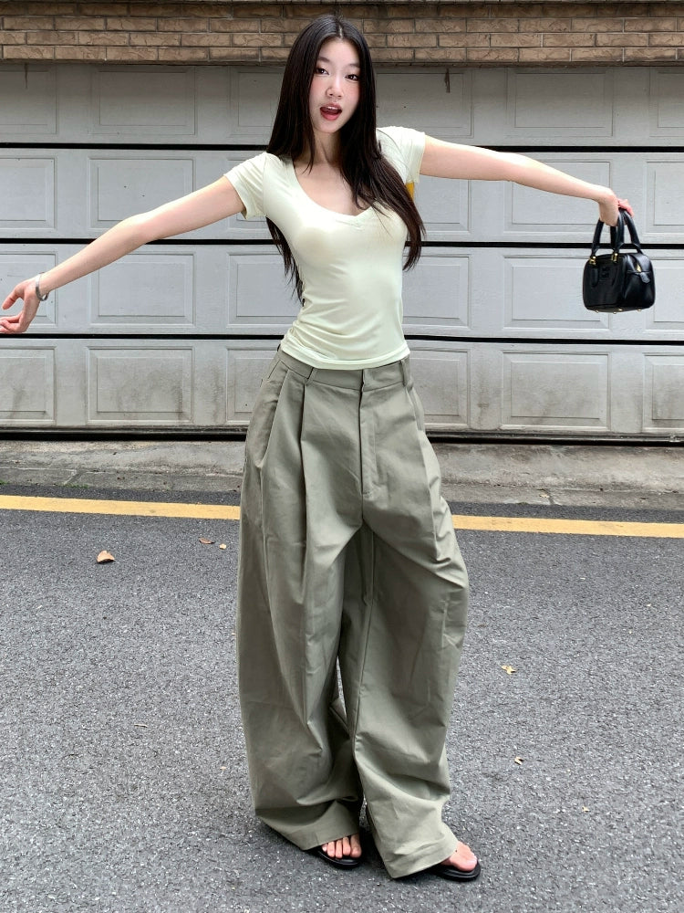 Luca Oversized Pleated Pants