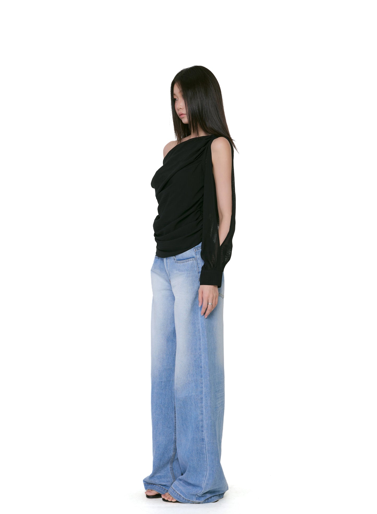 Kaia Asymmetrical One-Shoulder Top