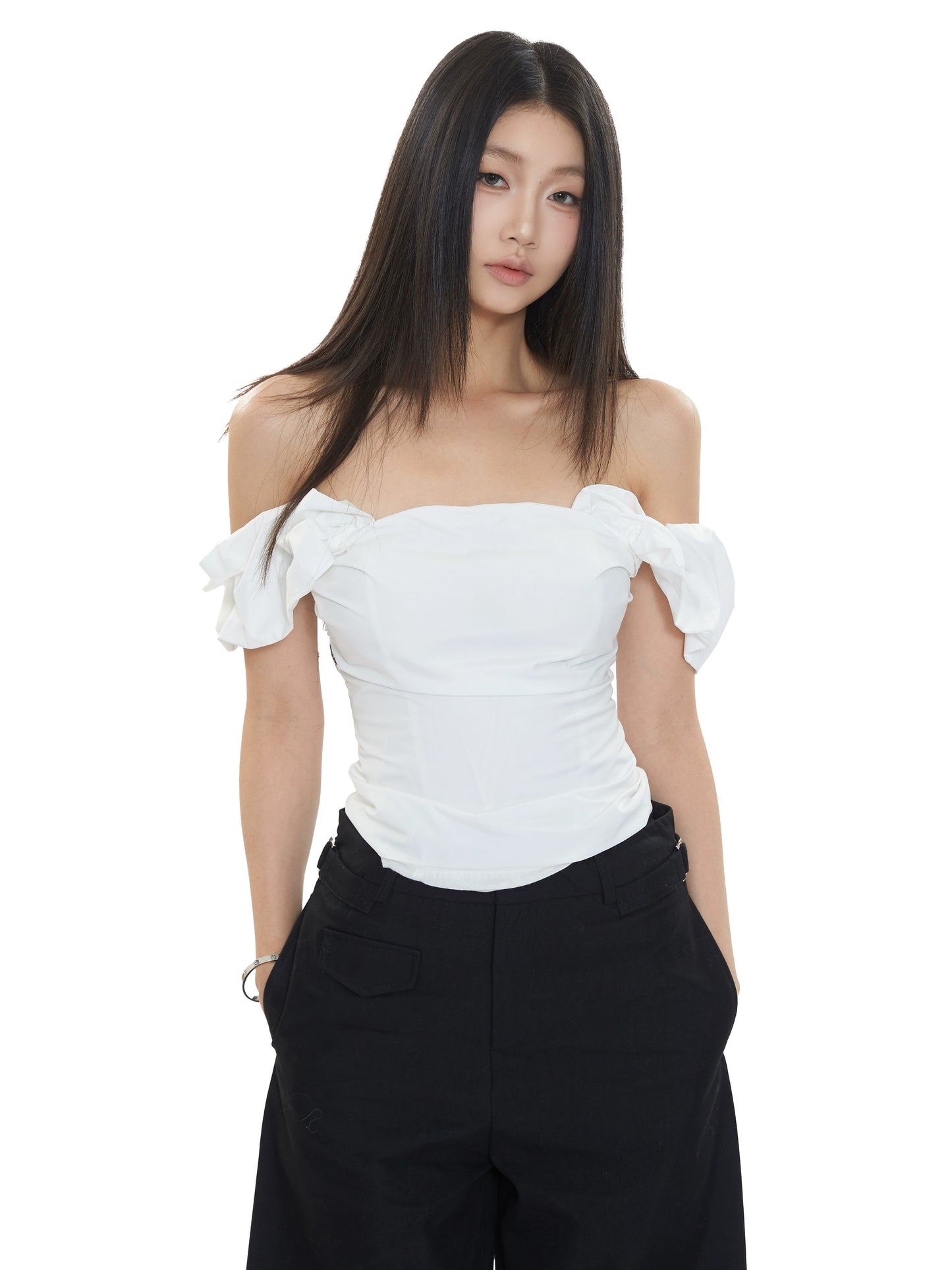 Vera Off-Shoulder Bow Top
