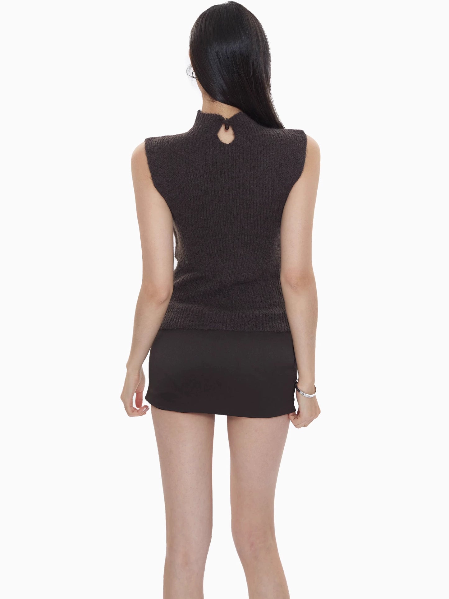 Cleo Knit Bow Detail Sleeveless Top