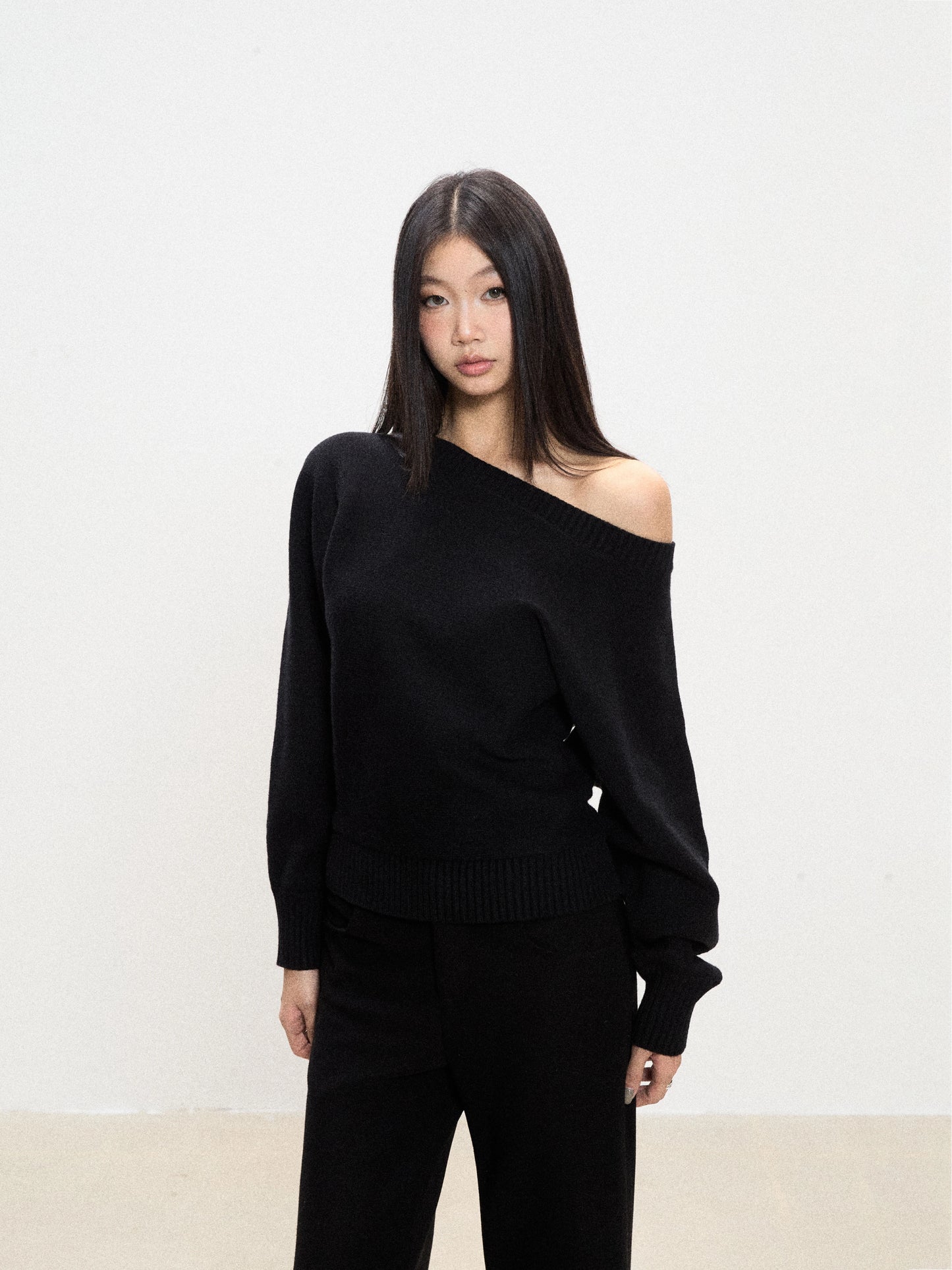Ari Off-Shoulder Knit Sweater