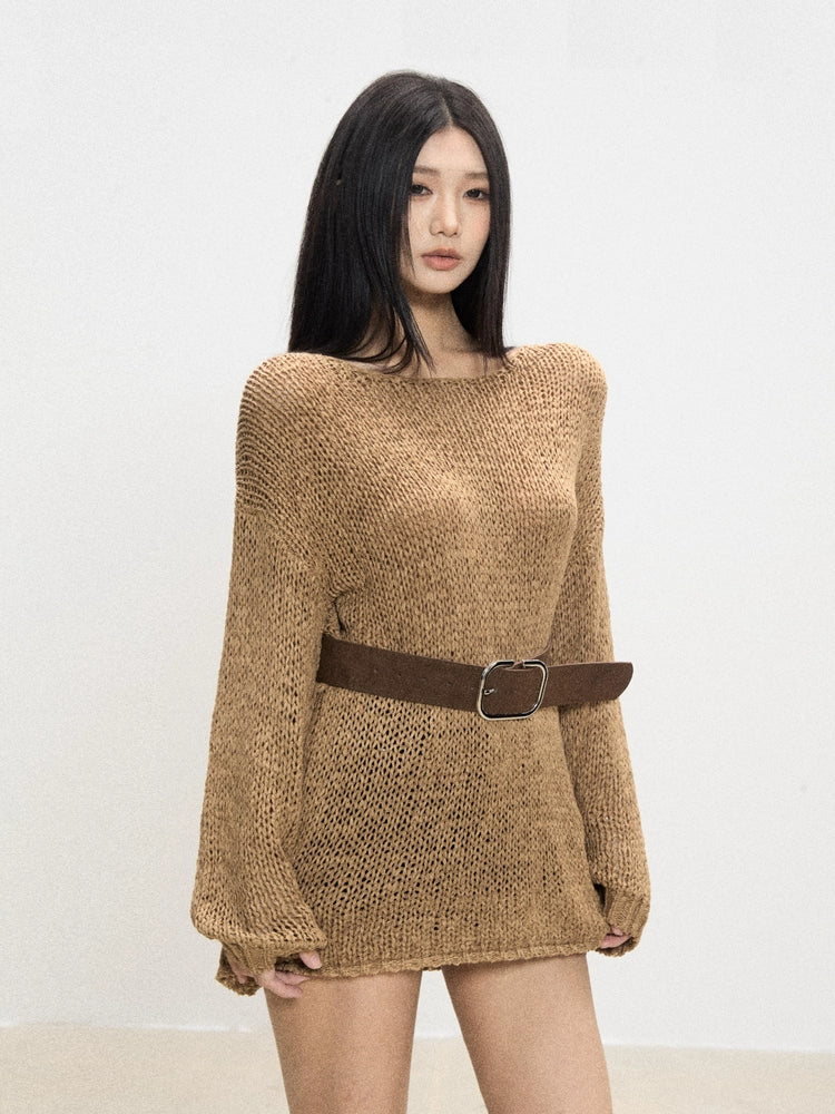 Lana Belted Sweater Dress