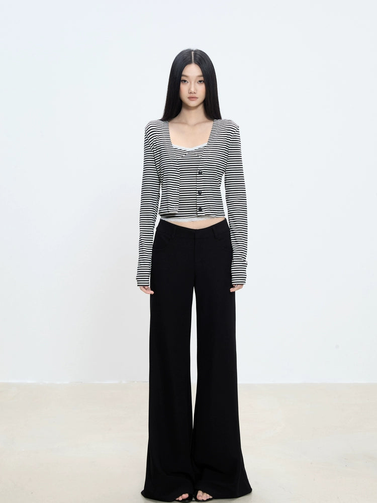 Lina Striped Layered Knit Set