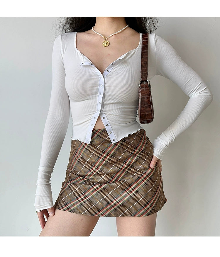 Nina A-Line Mini Skirt