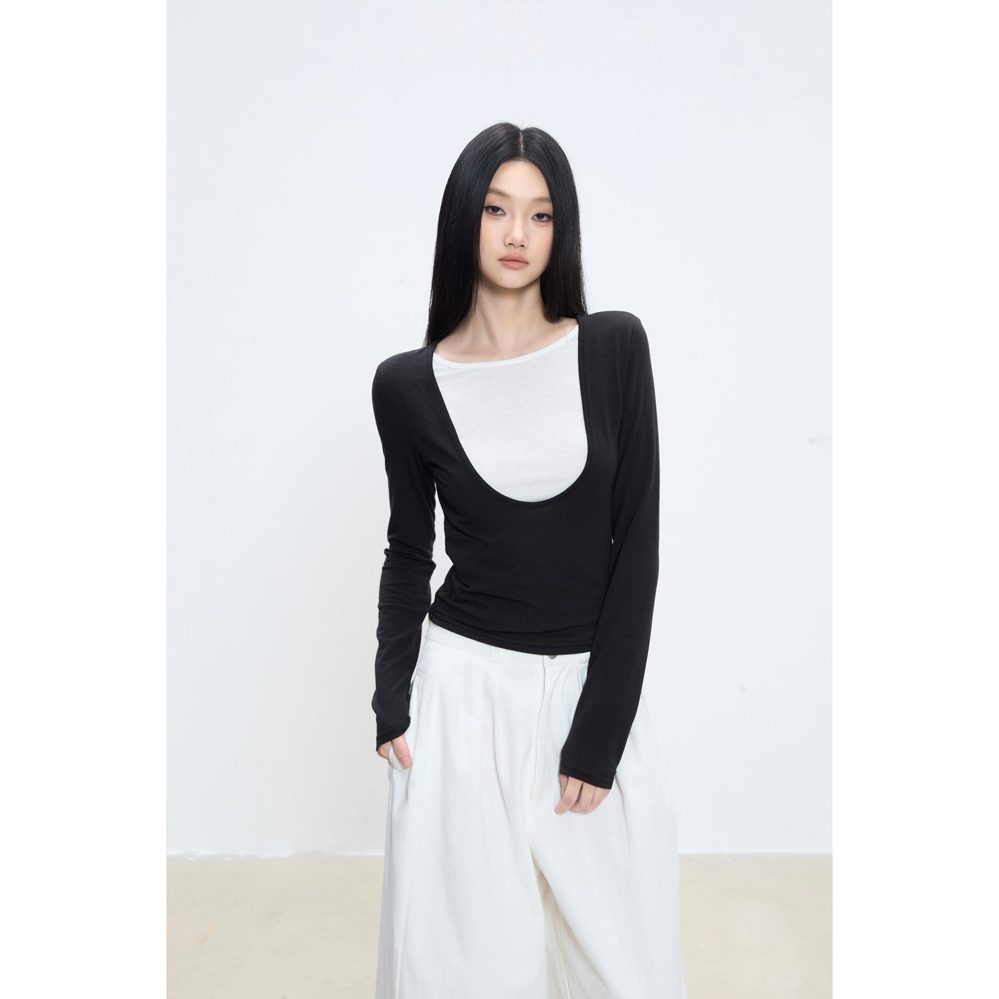 Liora Layered Scoop Top