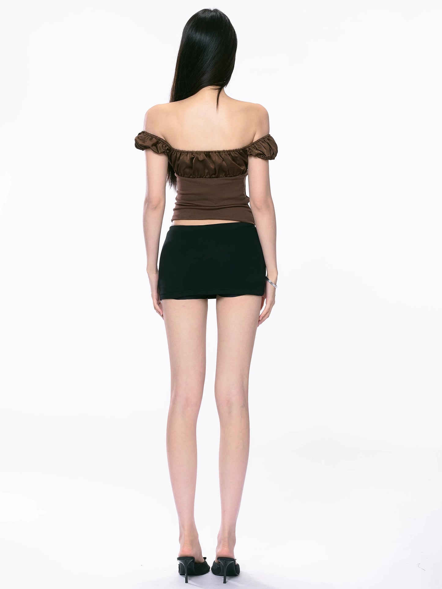 Mira Puff-Sleeve Drawstring Top