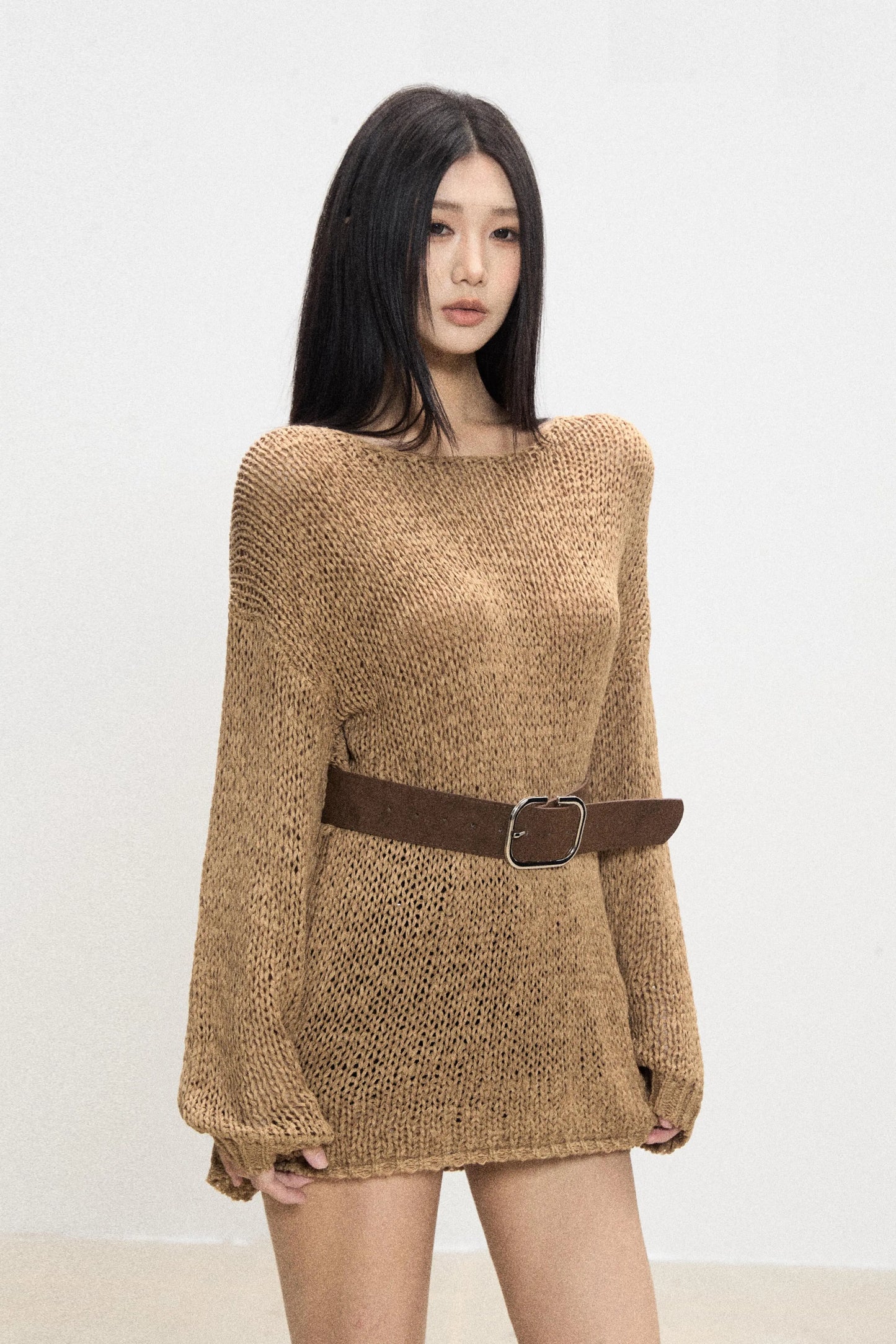 Lana Belted Sweater Dress