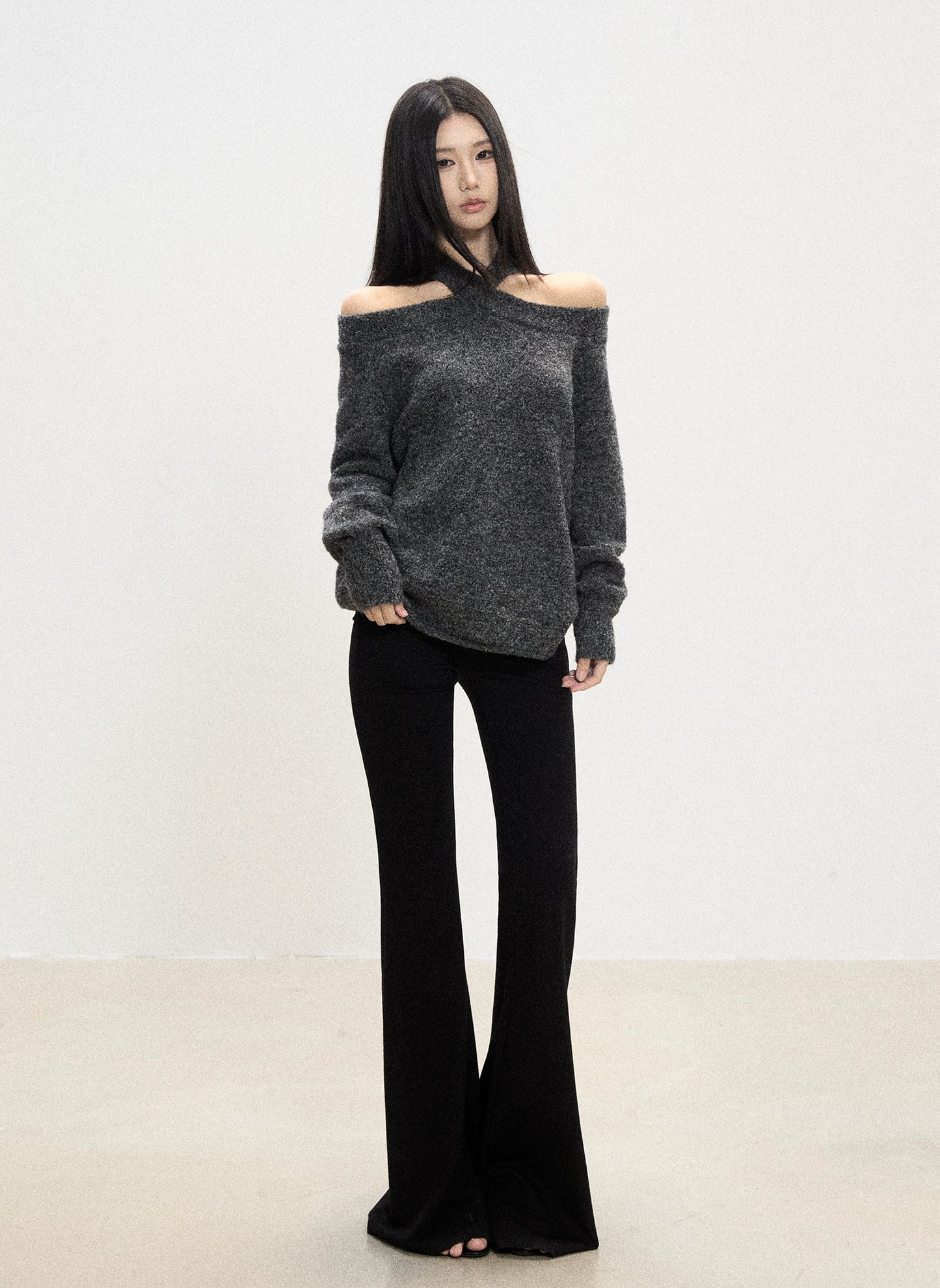Alina Off-Shoulder Crisscross Sweater