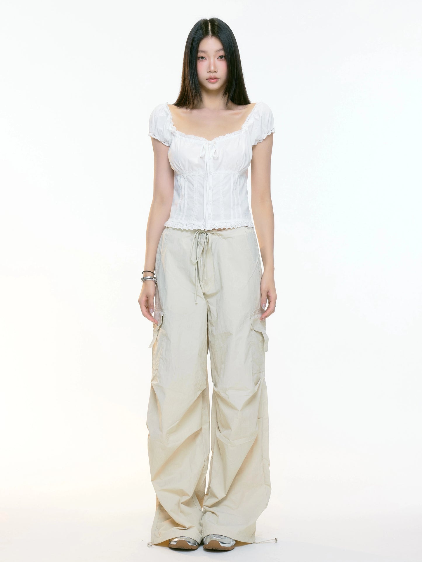 Rhea Drawstring Cargo Pants
