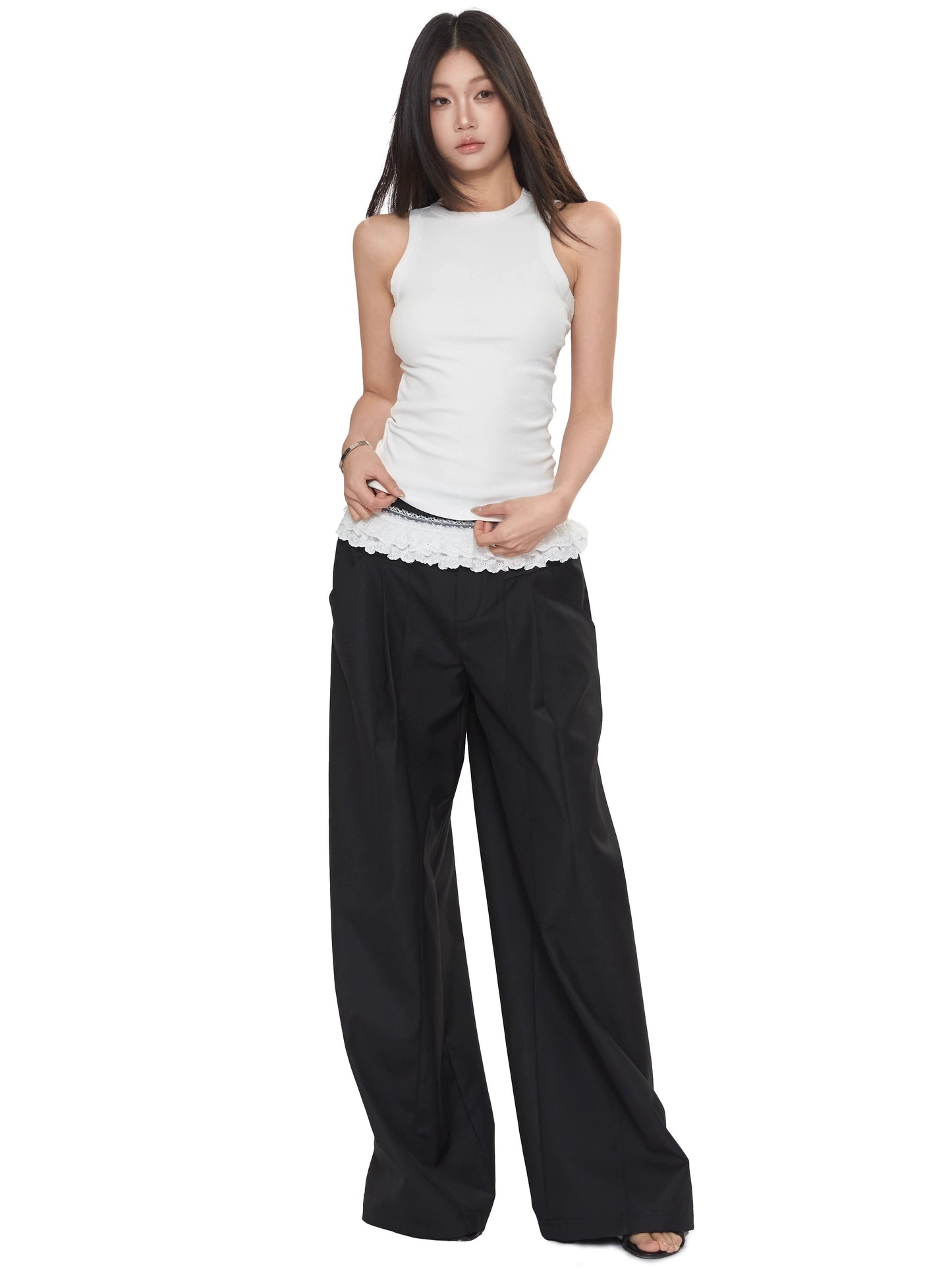 Lior Structured Wide-Leg Pants
