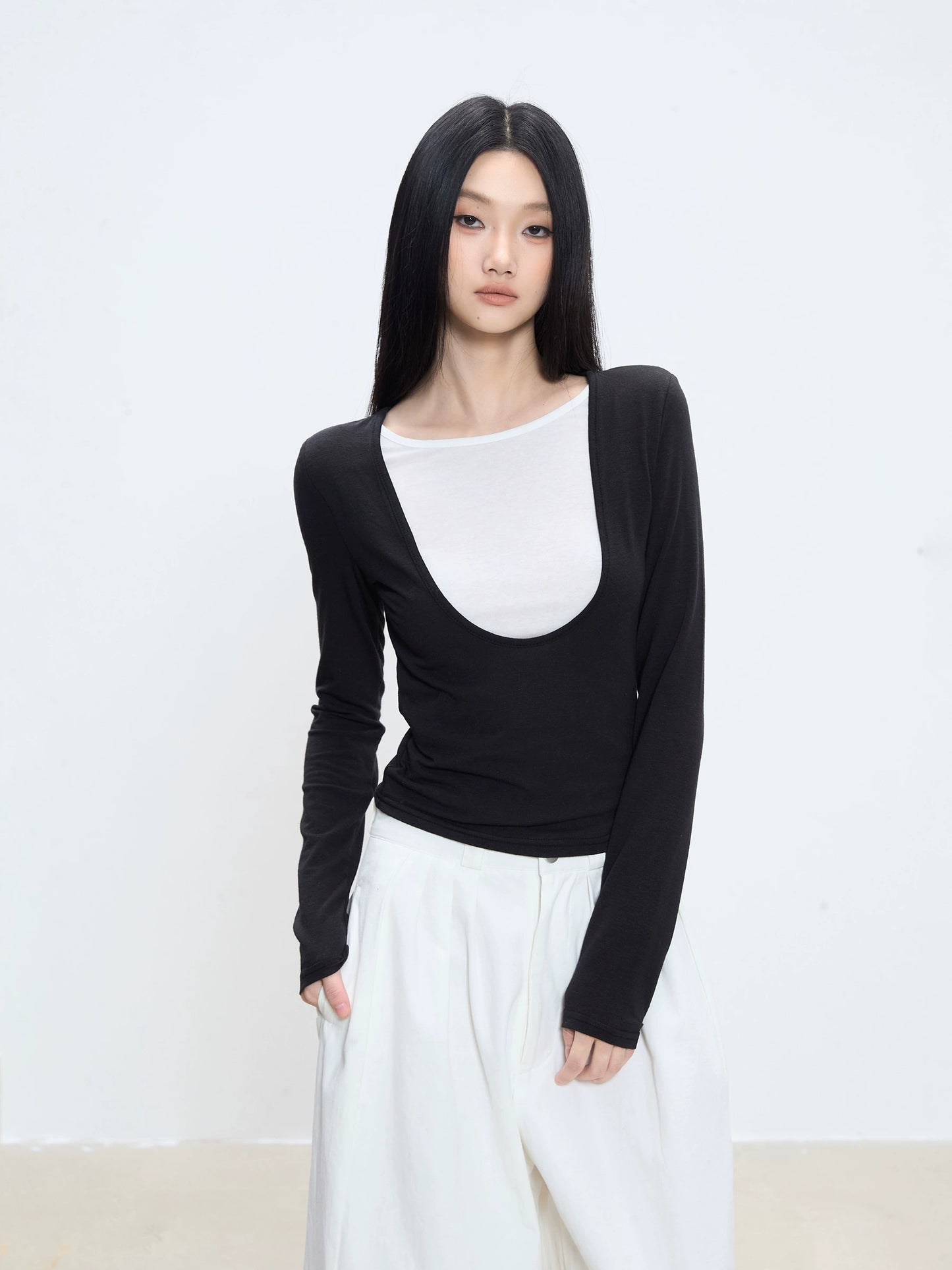 Liora Layered Scoop Top