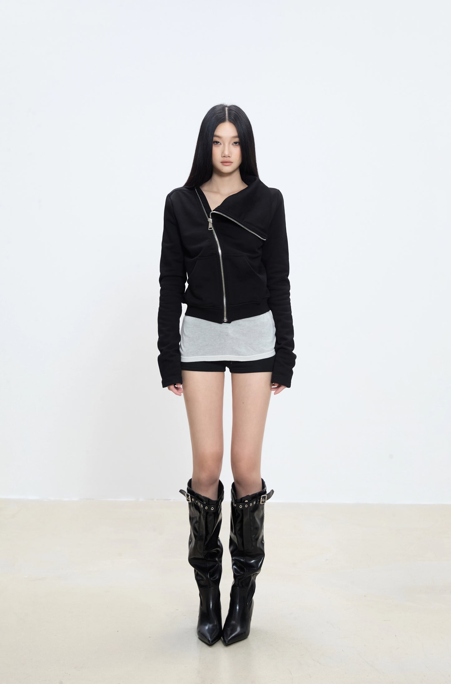 Thalia Asymmetrical Zip Top