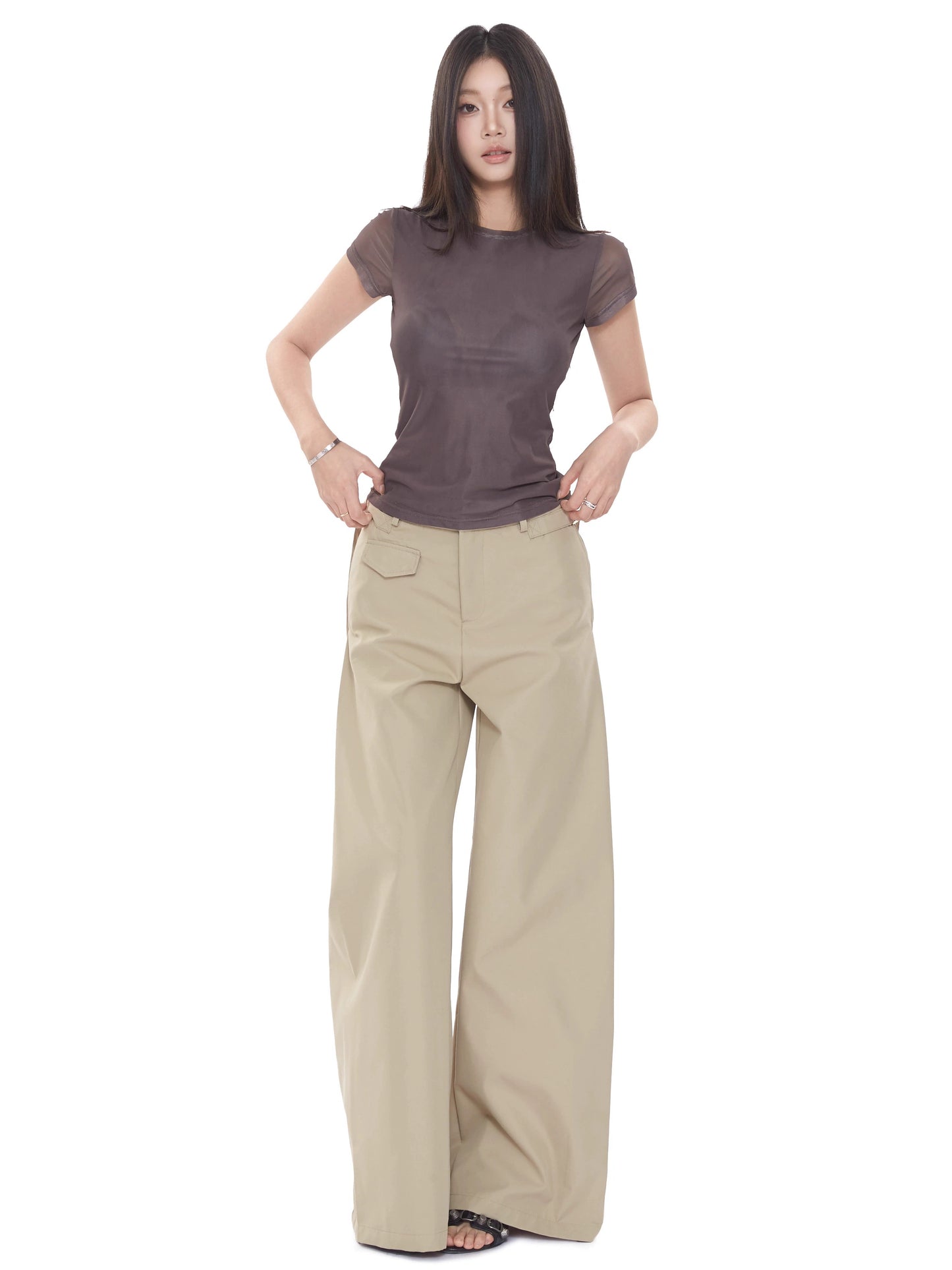 Lina Sheer Fitted Tee