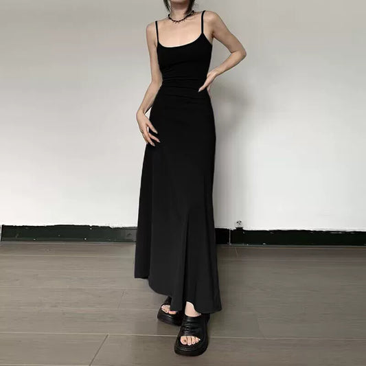 Serena Minimalist Maxi Slip Dress