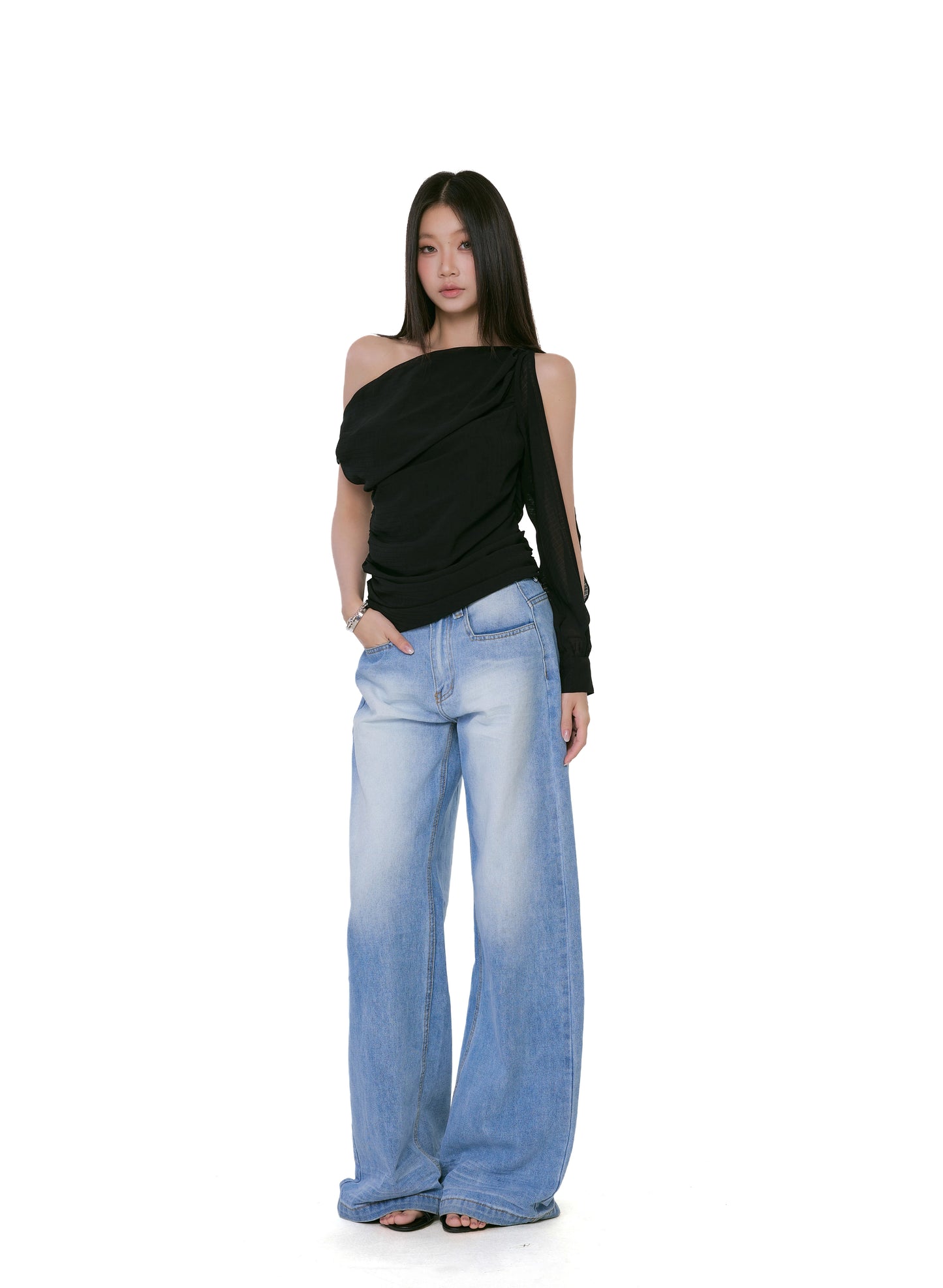 Kaia Asymmetrical One-Shoulder Top