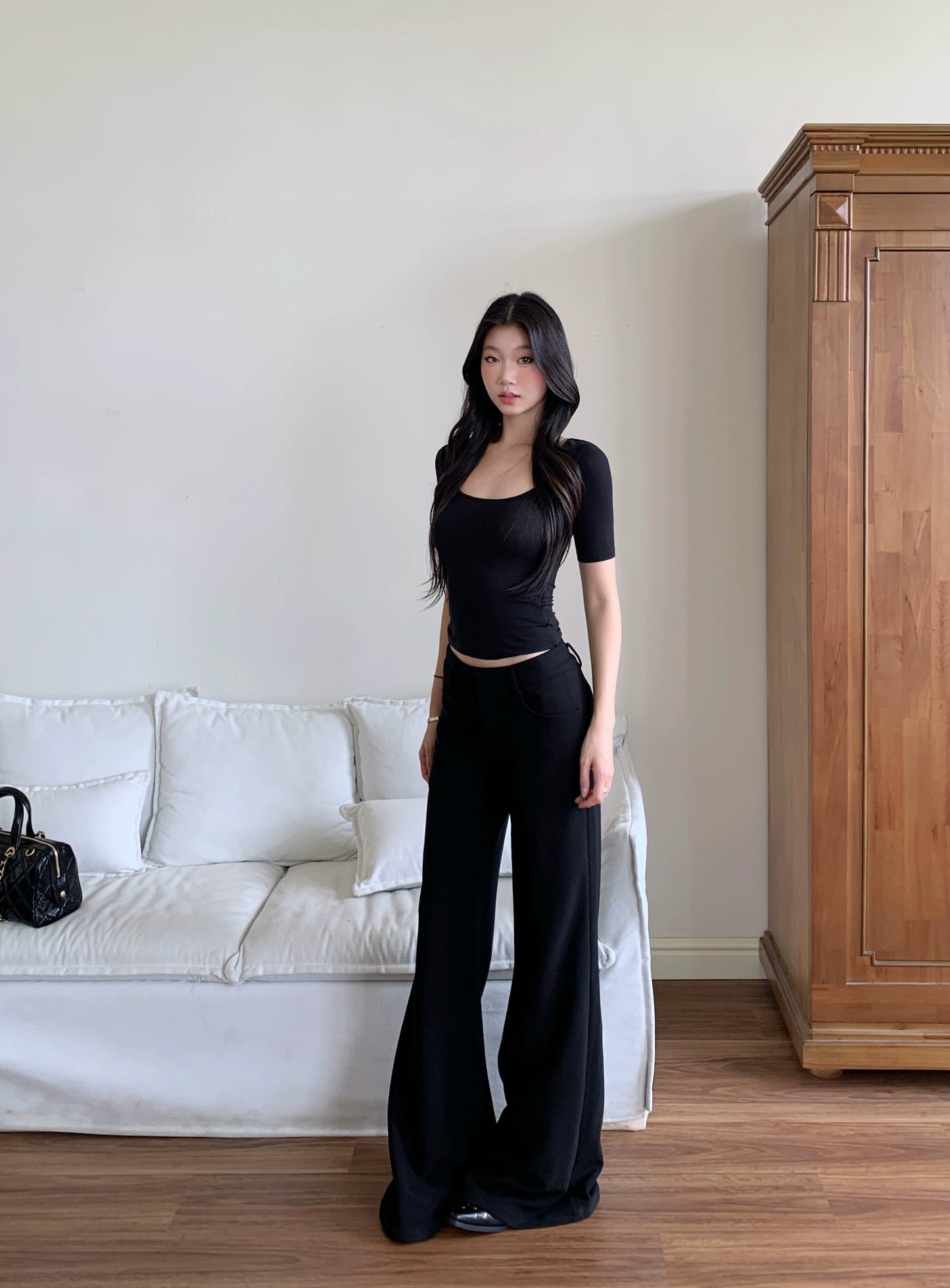 Zadie Structured Wide-Leg Pants