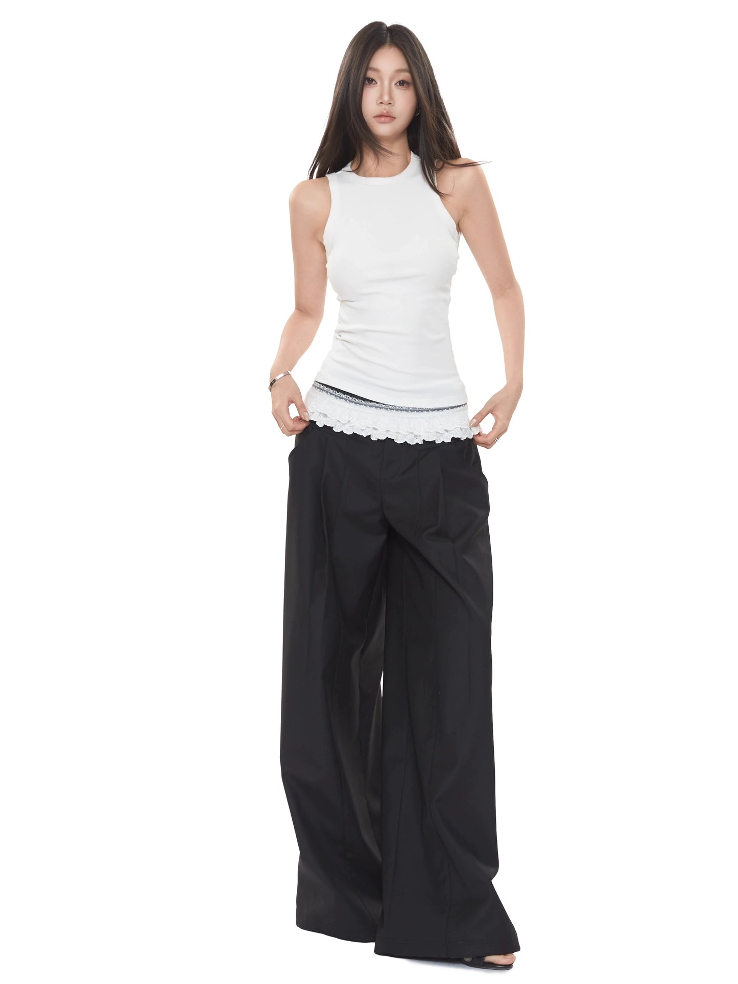 Lior Structured Wide-Leg Pants