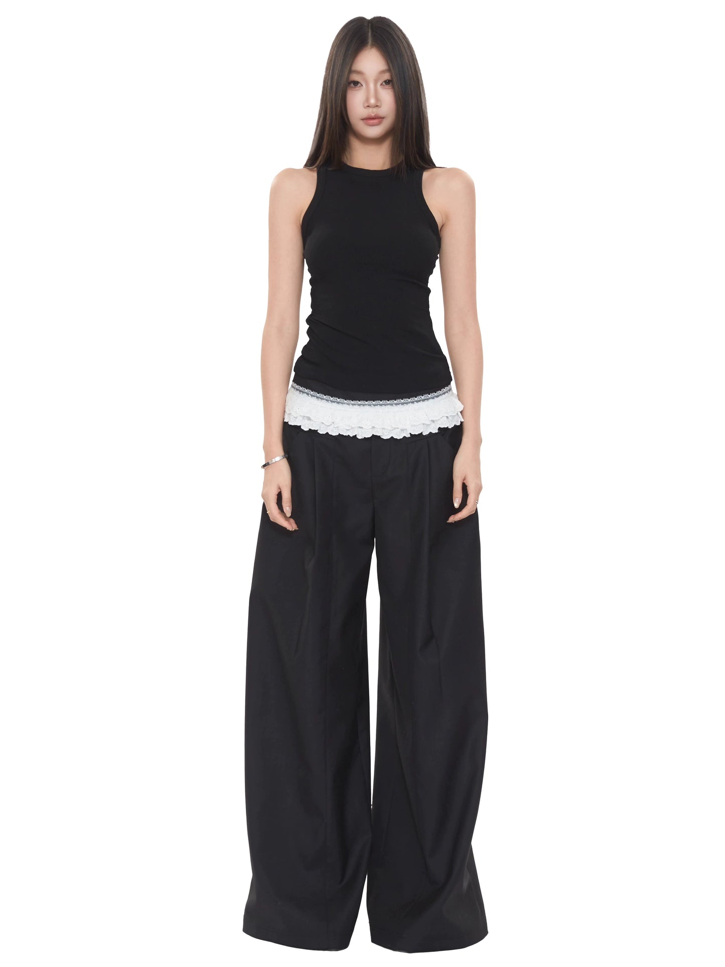 Lior Structured Wide-Leg Pants