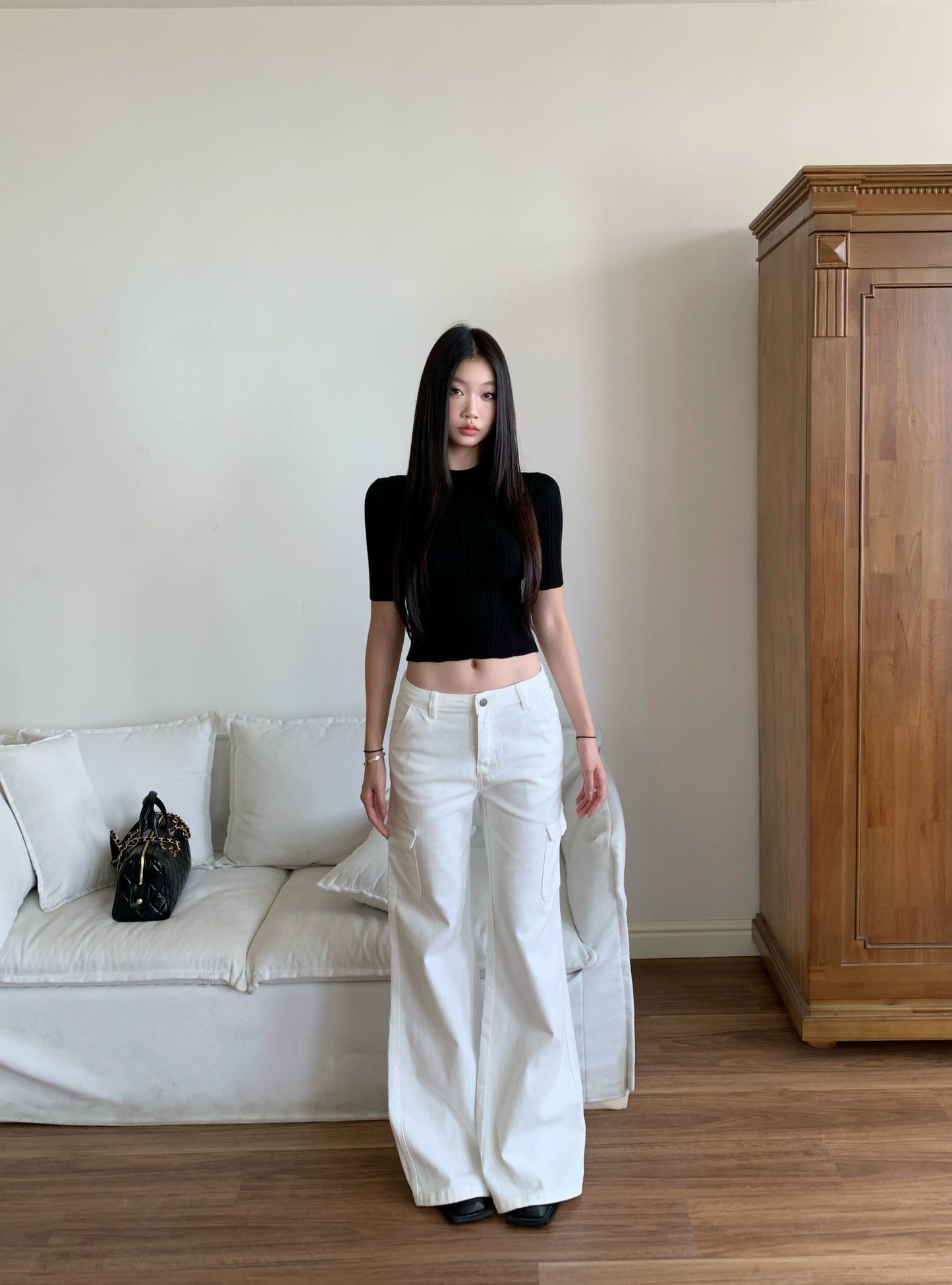 Eunji Ribbed Knit Top