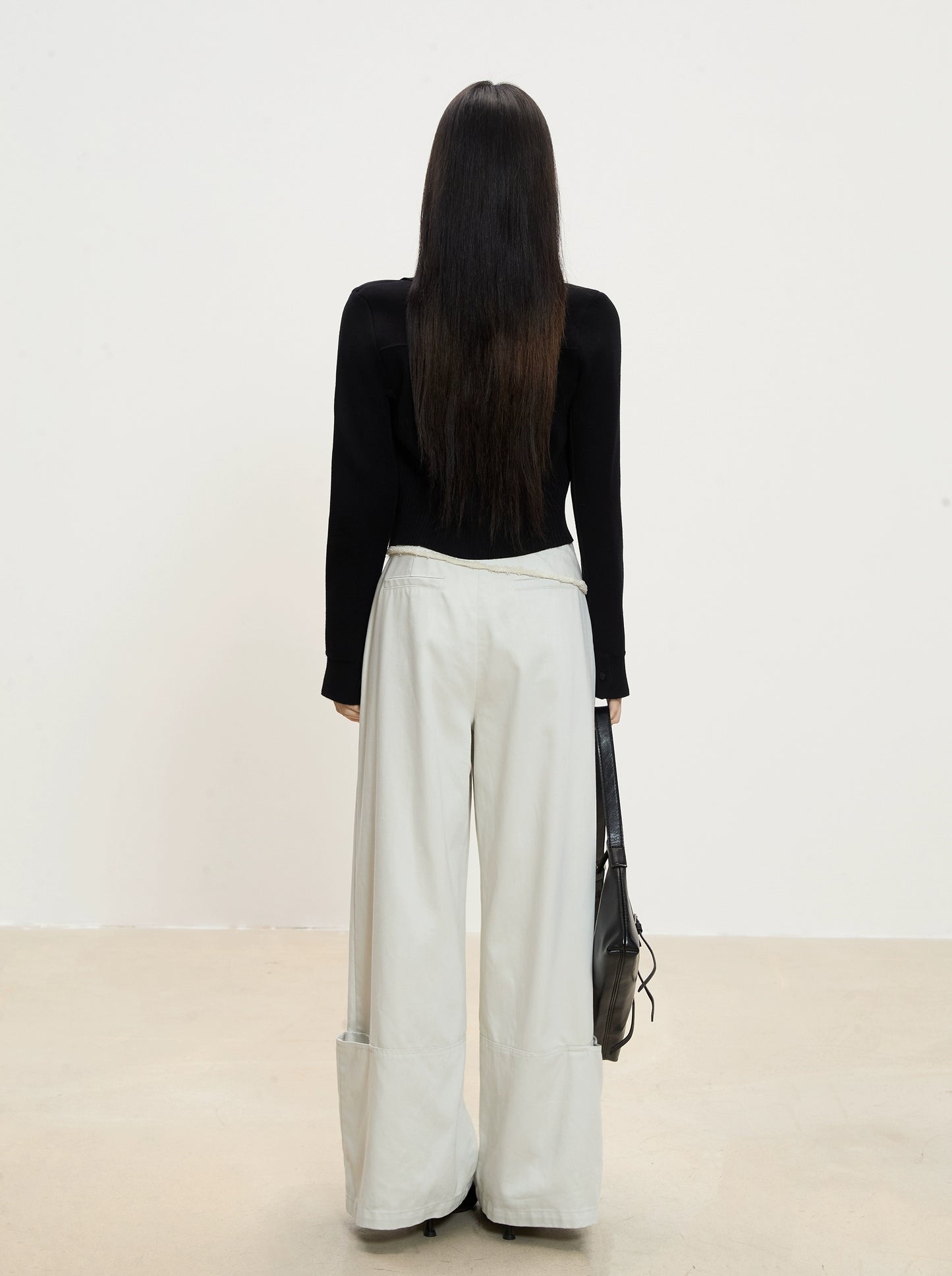 Isla Layered Detail Wide-Leg Pants