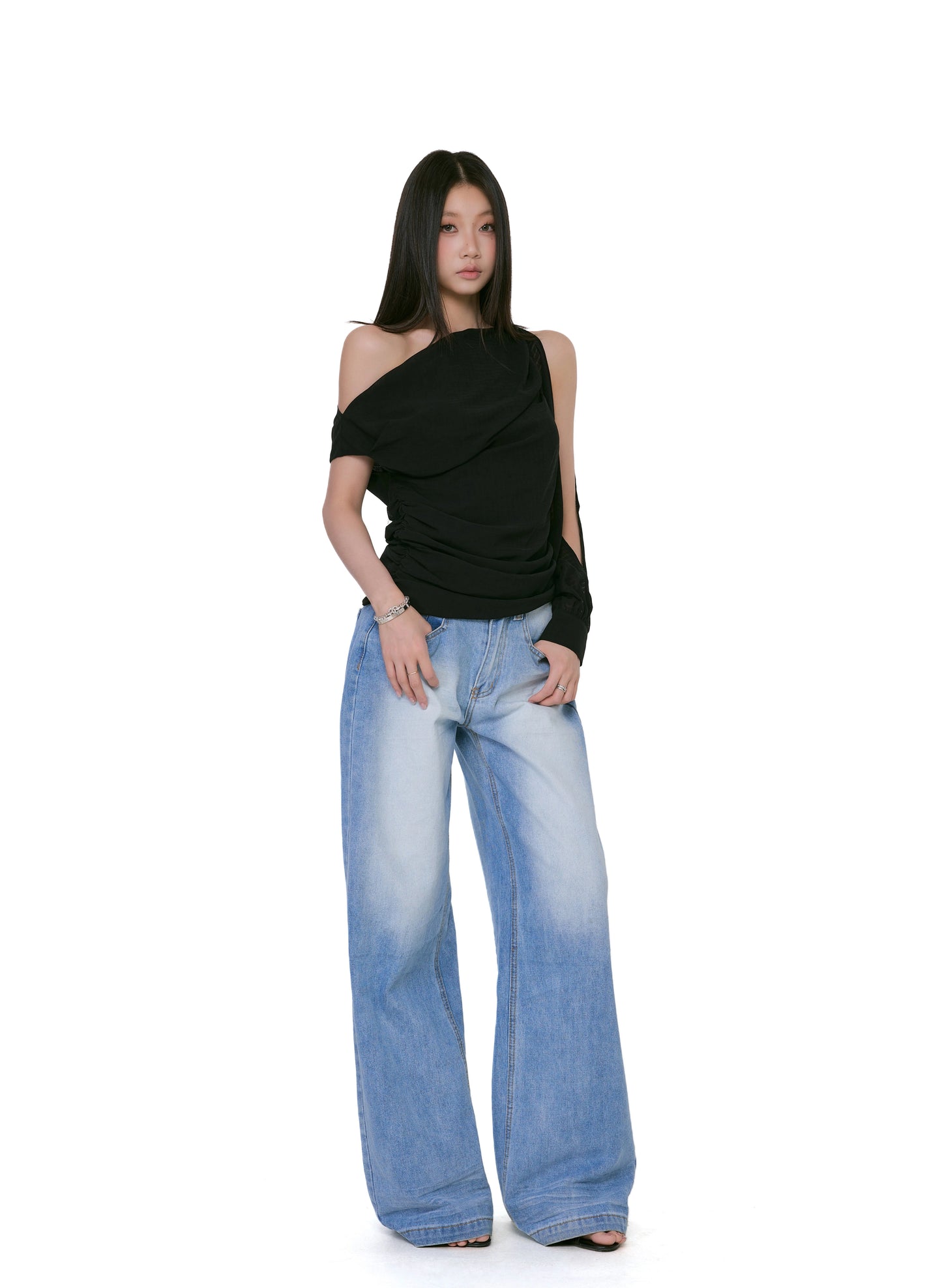 Kaia Asymmetrical One-Shoulder Top