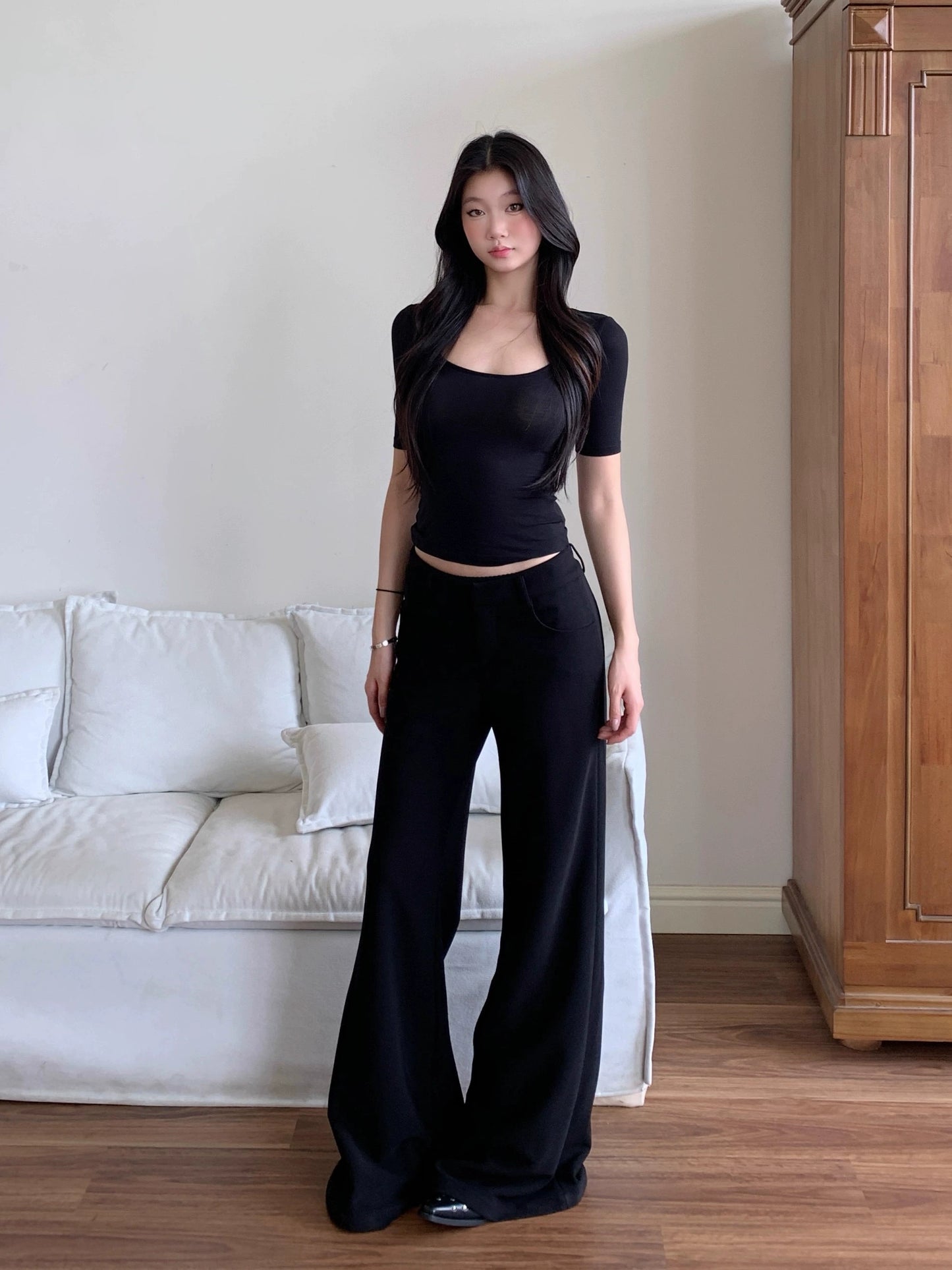Zadie Structured Wide-Leg Pants