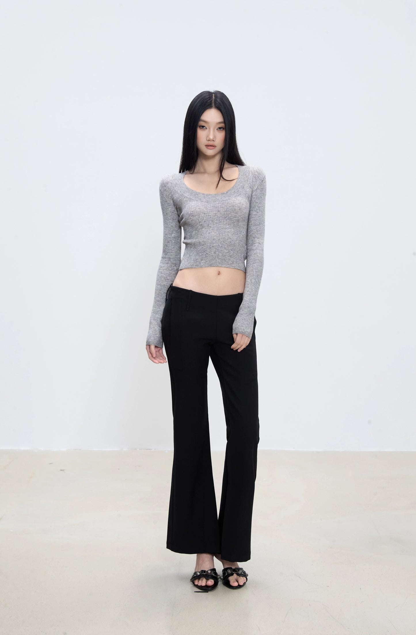Siena Ribbed Scoop-Neck Knit Top