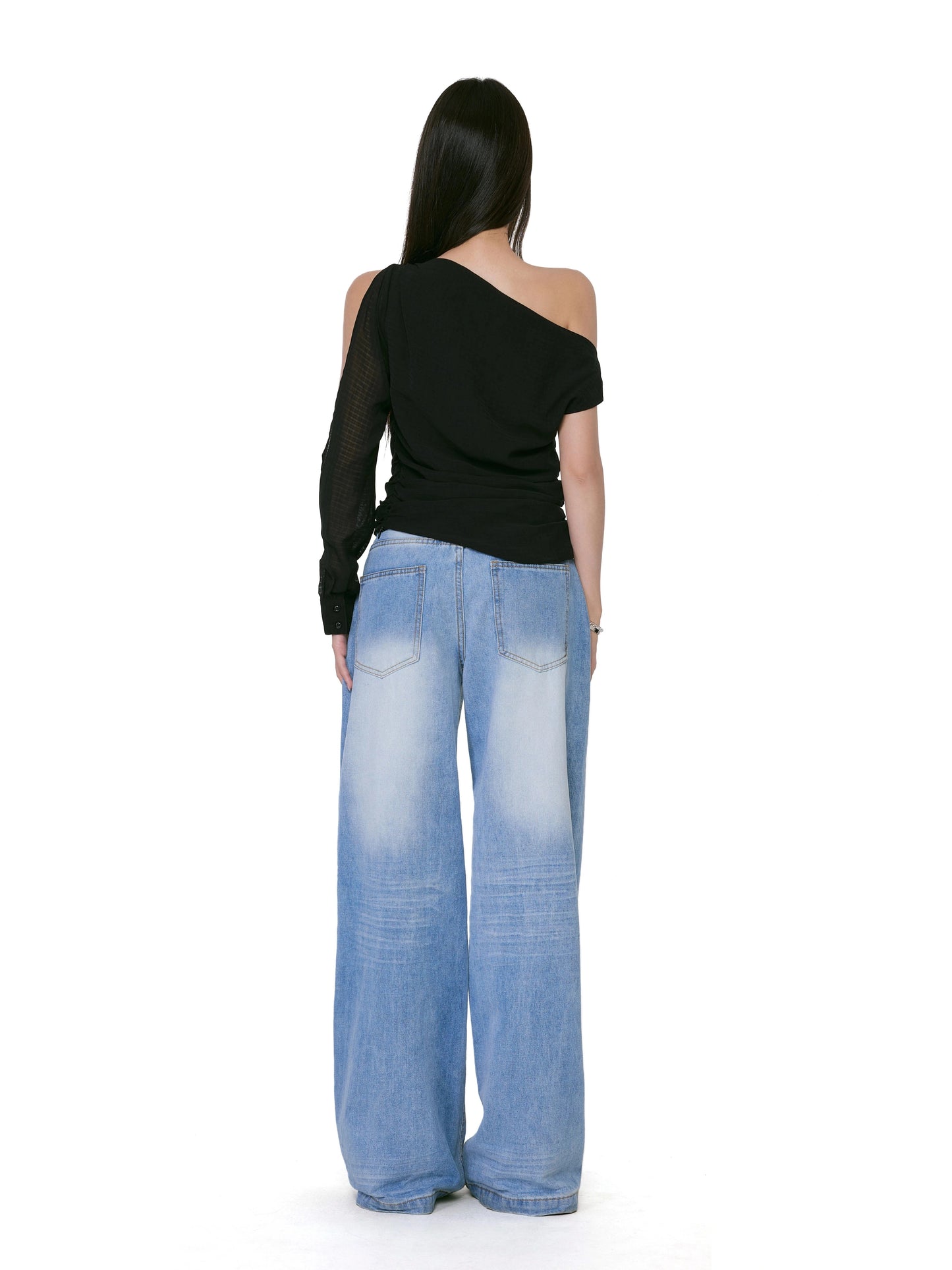 Kaia Asymmetrical One-Shoulder Top