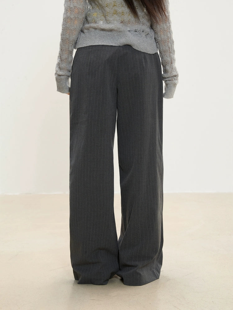 Vera Contrast Trim Wide-Leg Pants