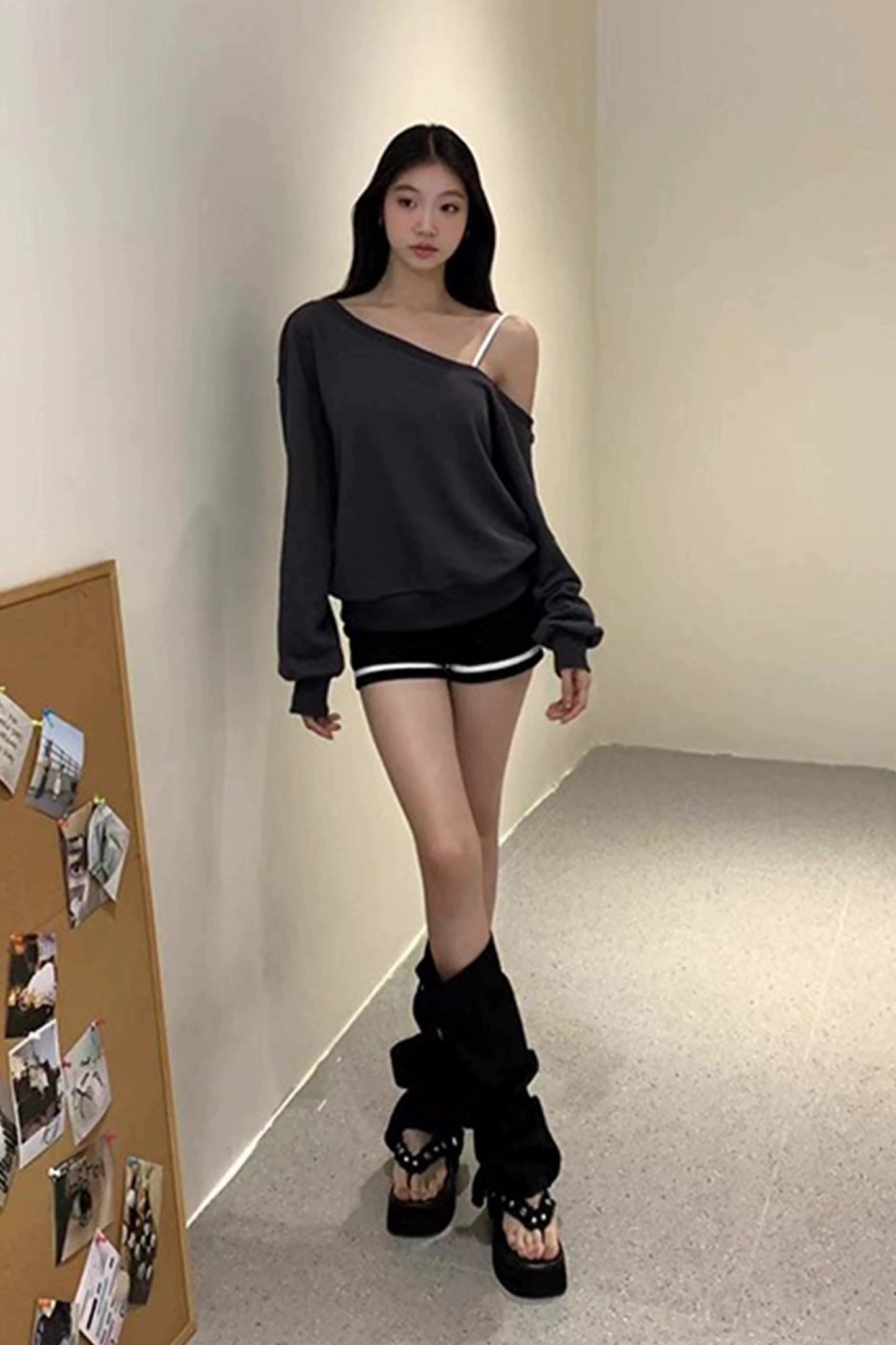Aria Off-Shoulder Oversized Sweatshirt