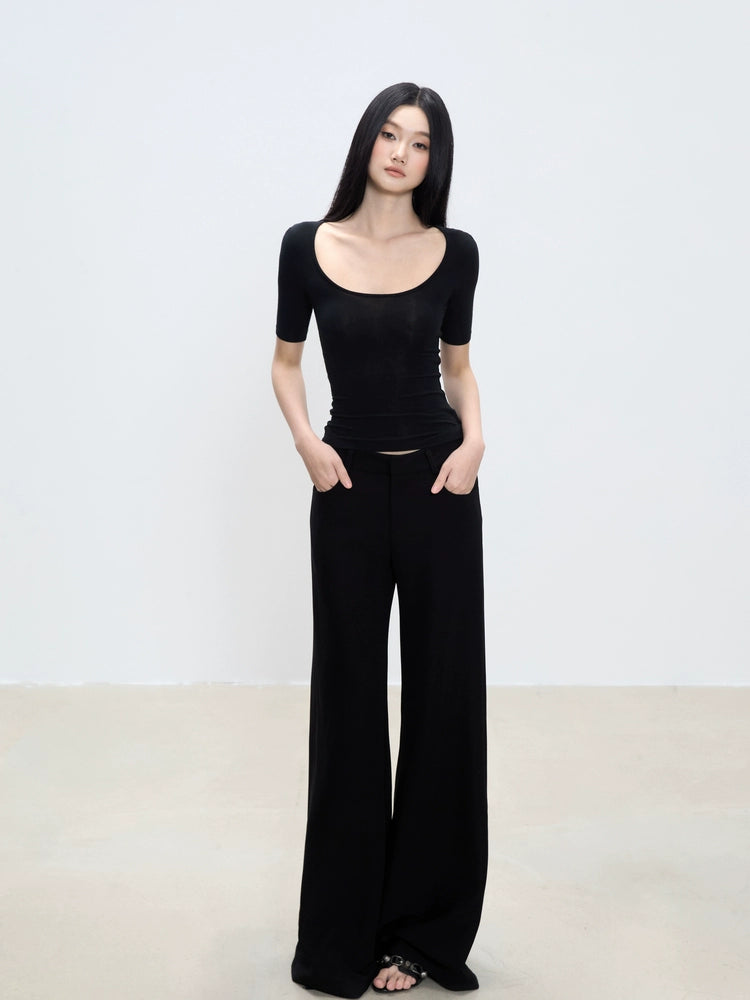 Zadie Structured Wide-Leg Pants