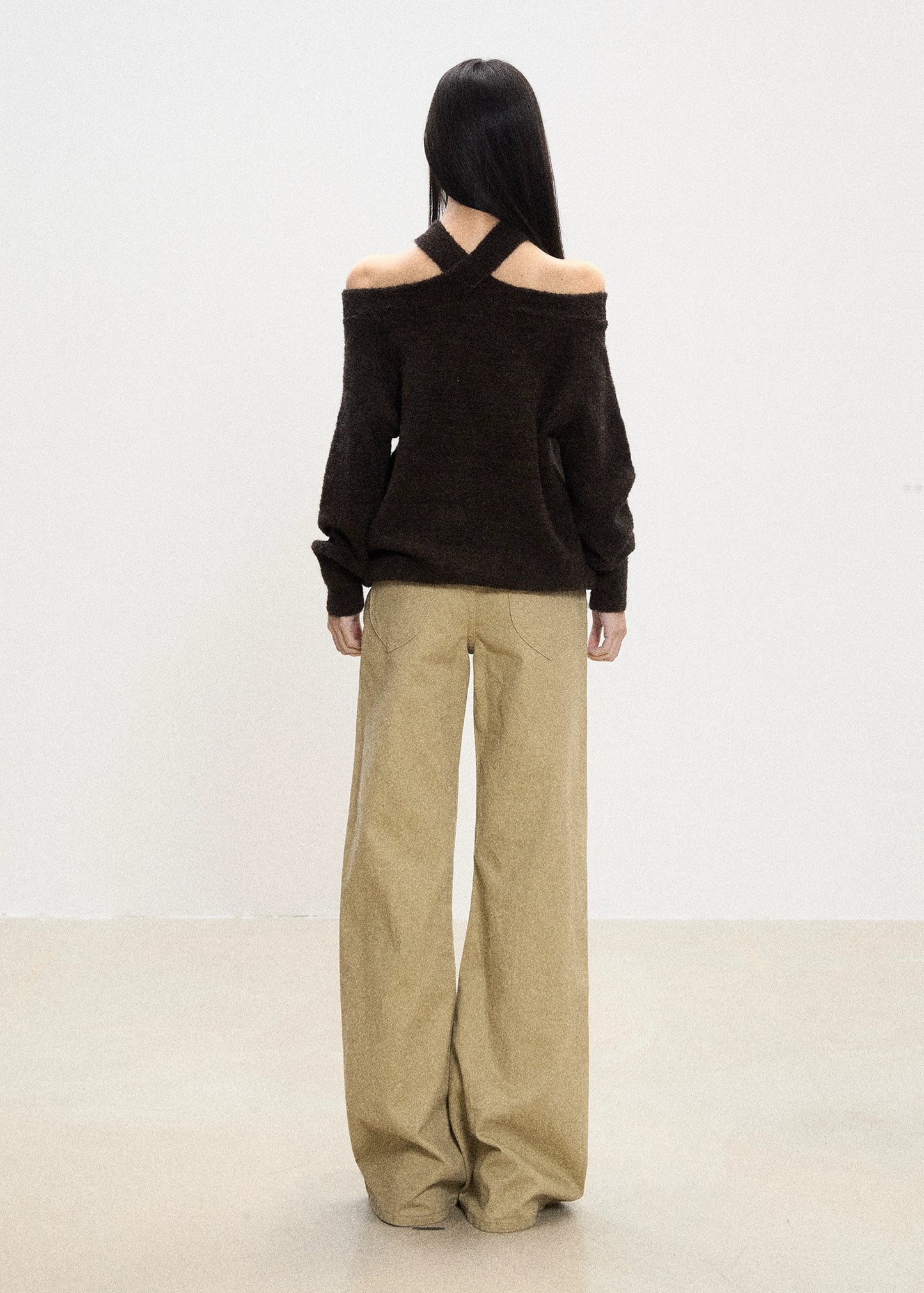 Alina Off-Shoulder Crisscross Sweater