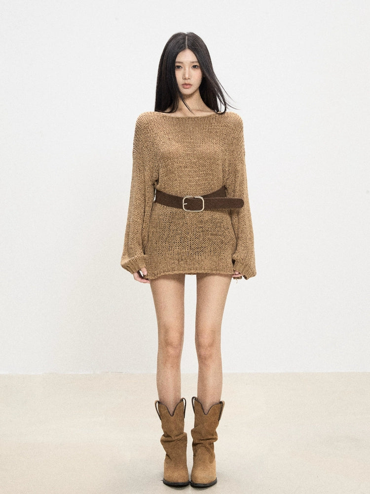 Lana Belted Sweater Dress