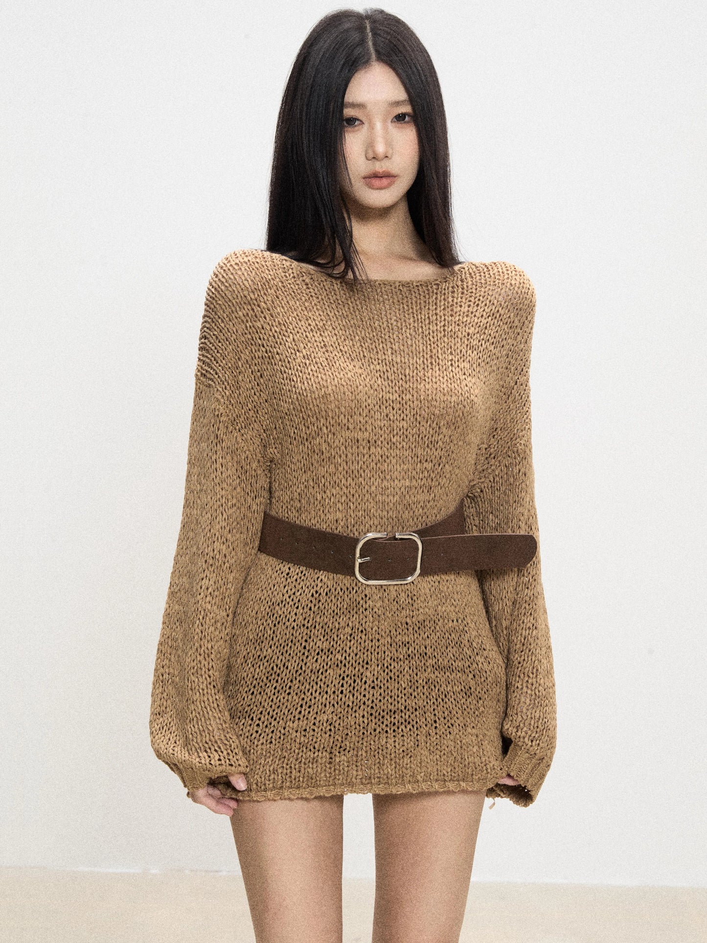 Lana Belted Sweater Dress