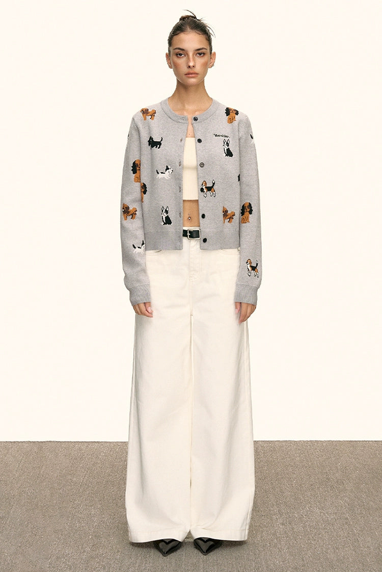 Marley Puppy Parade Knit Cardigan
