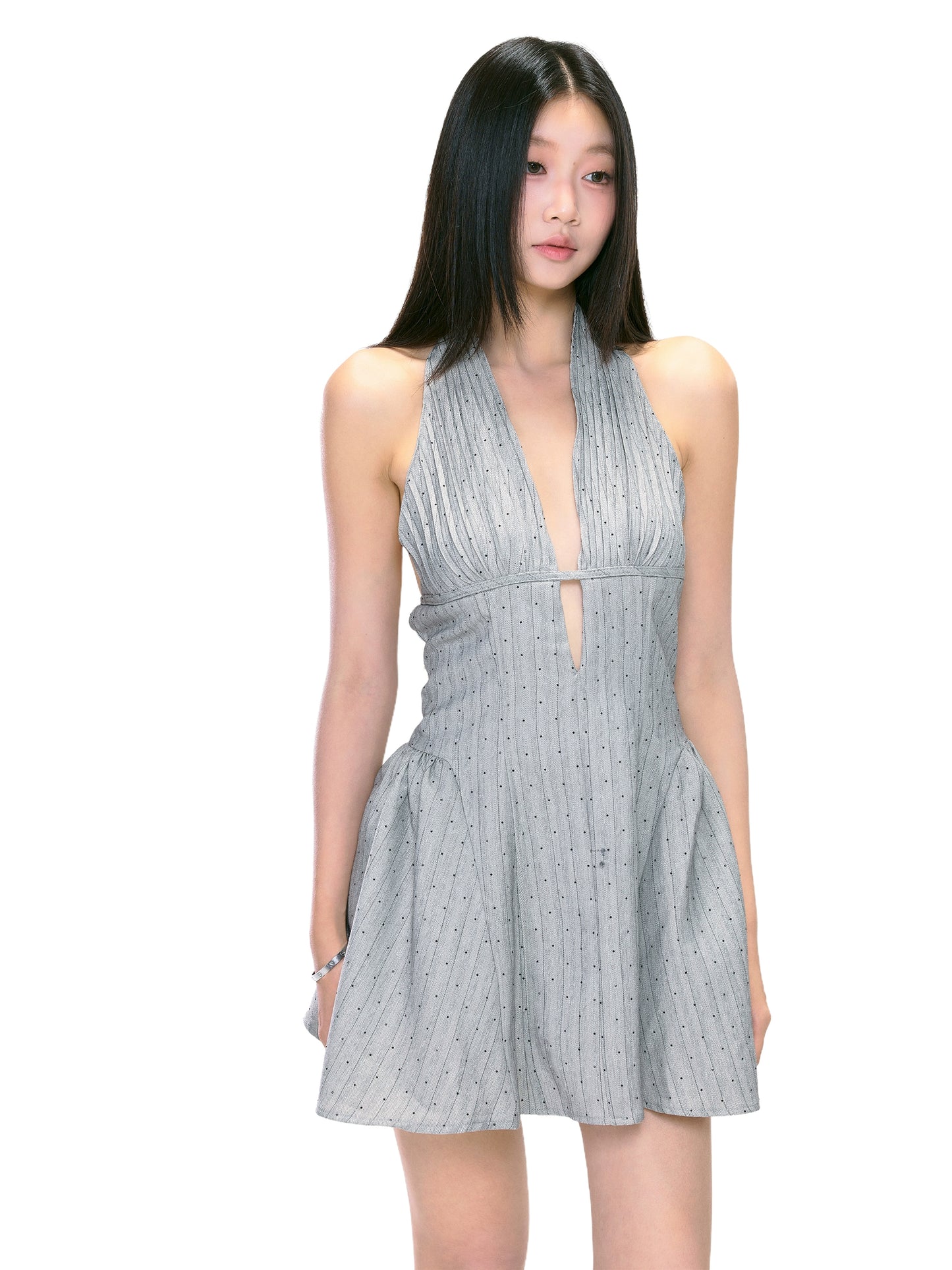 Lola Pleated Mini Dress