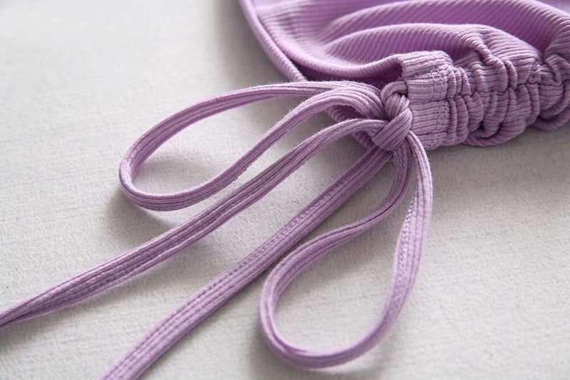 Poppy Side Tie Up Crop Top - Montfash