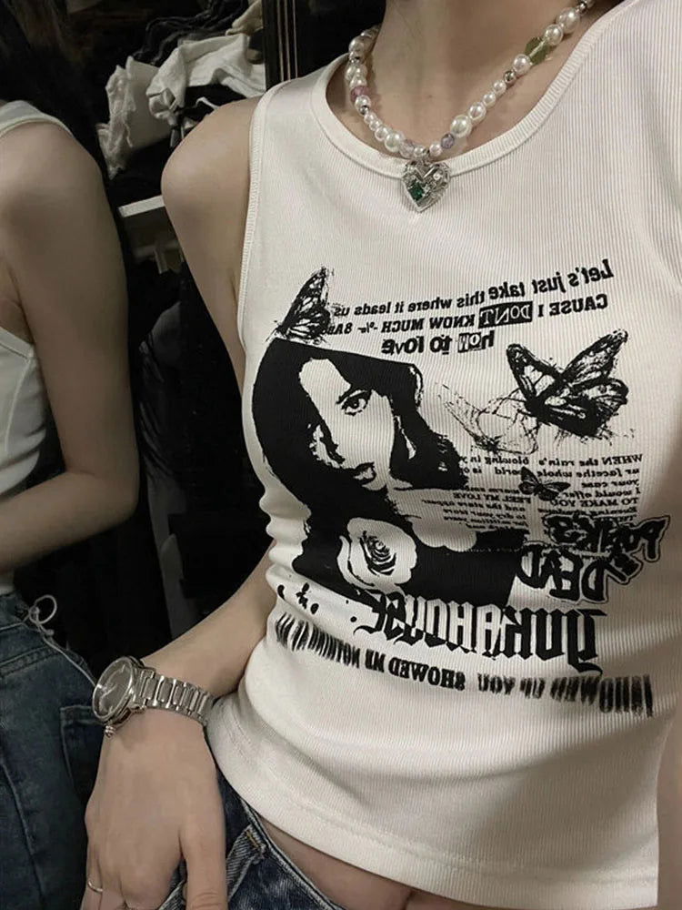 Ruby Grunge Tank Top - Montfash