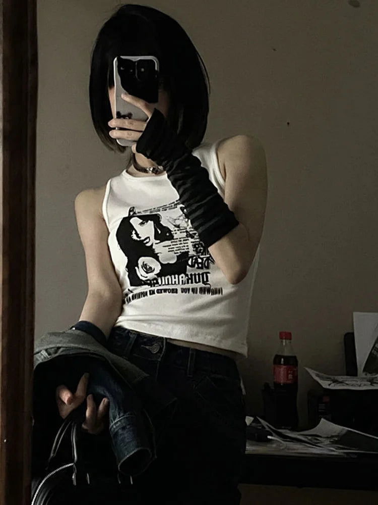 Ruby Grunge Tank Top - Montfash
