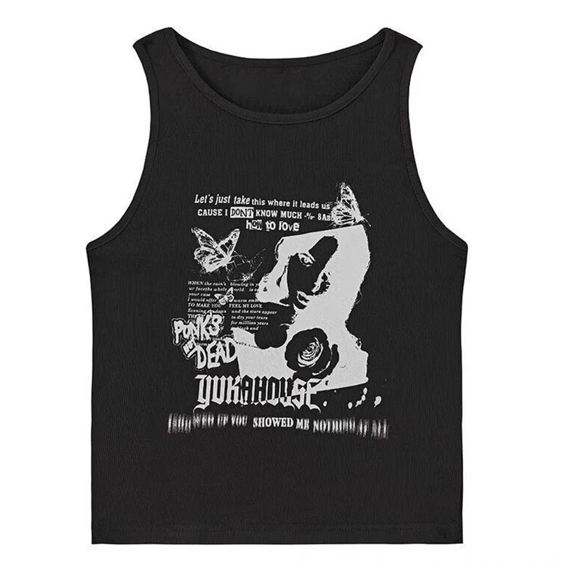 Ruby Grunge Tank Top - Montfash