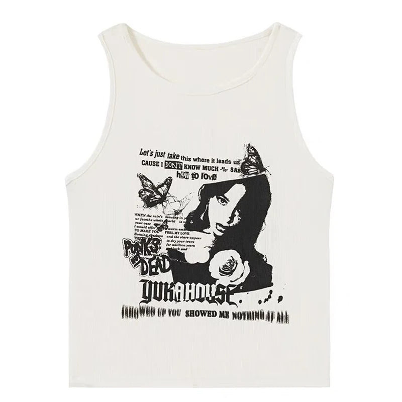 Ruby Grunge Tank Top - Montfash