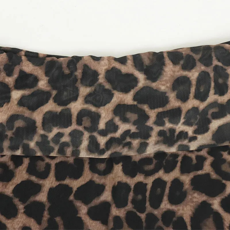 Quinn Leopard Backless T-shirt