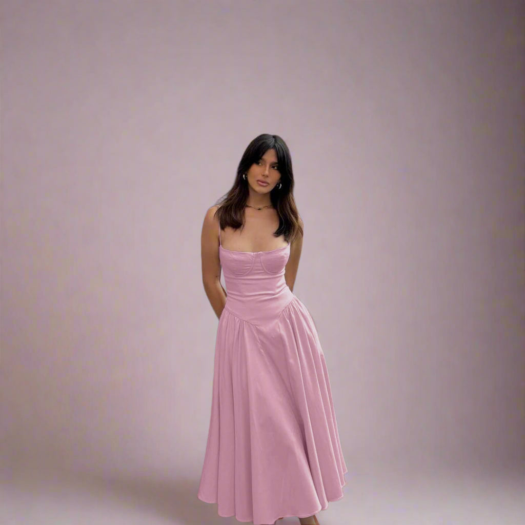 Jade Elegant Midi Dress