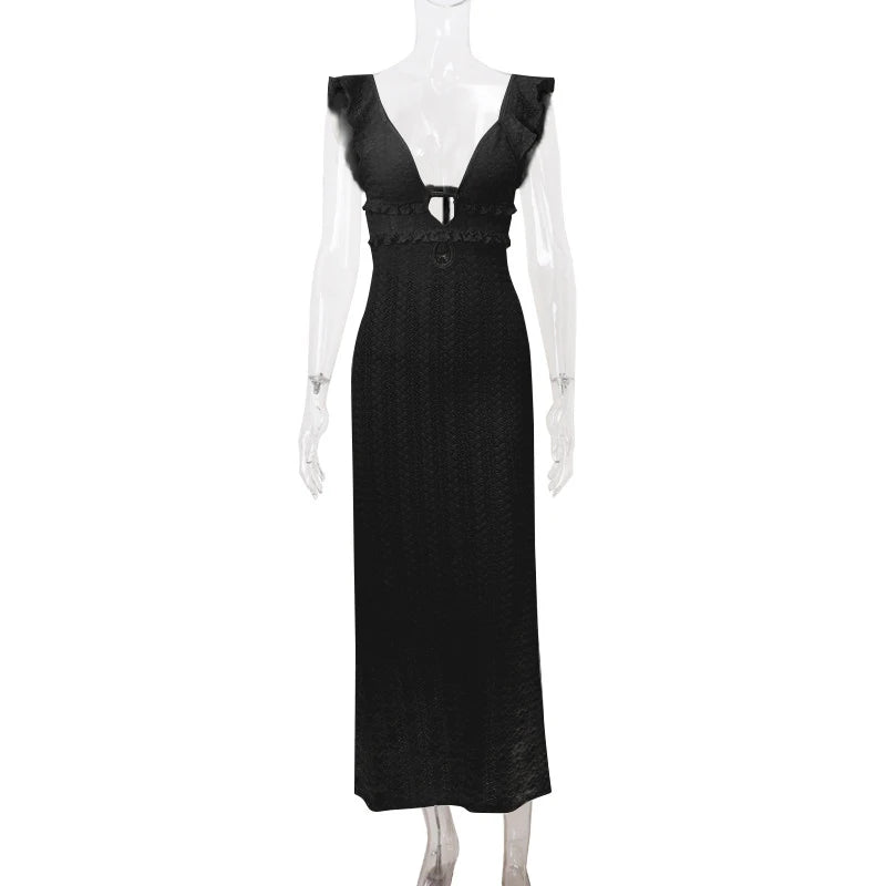 Serenity Knit Maxi Dress - Montfash