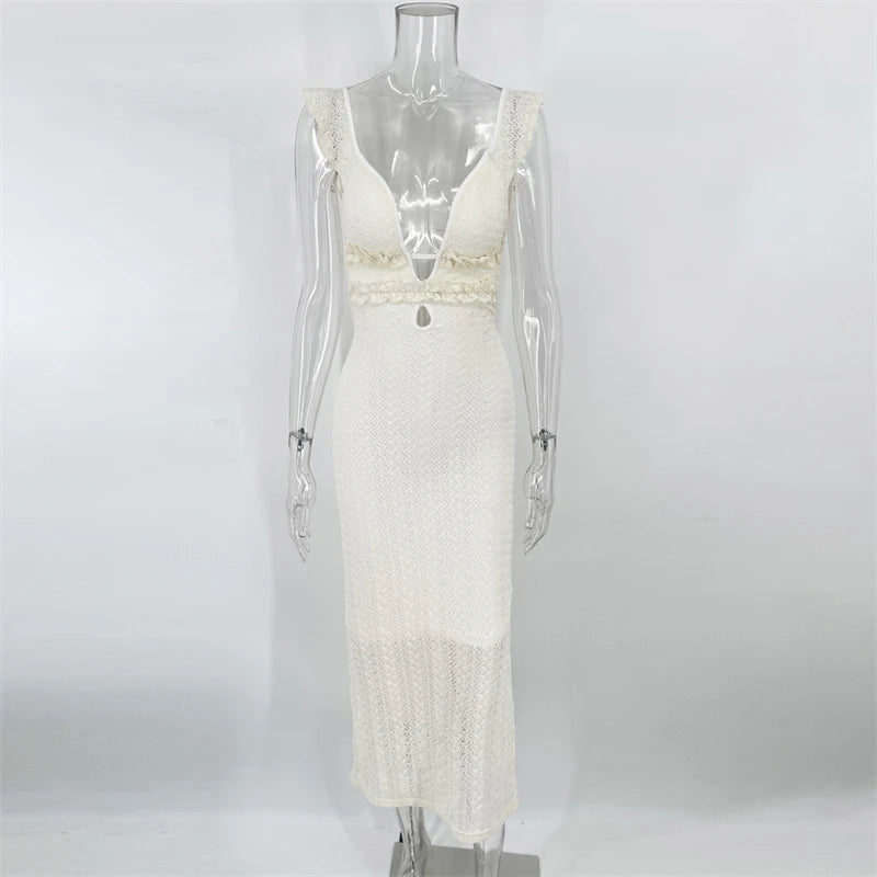Serenity Knit Maxi Dress - Montfash