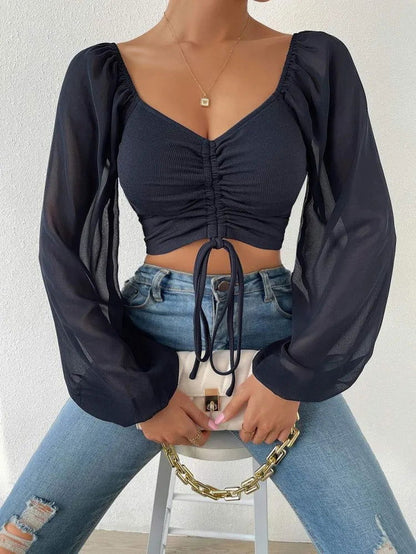 Chloe Puff Sleeve Top - Montfash