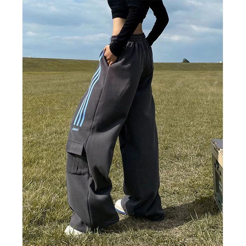 Chloe Striped Joggers - Montfash
